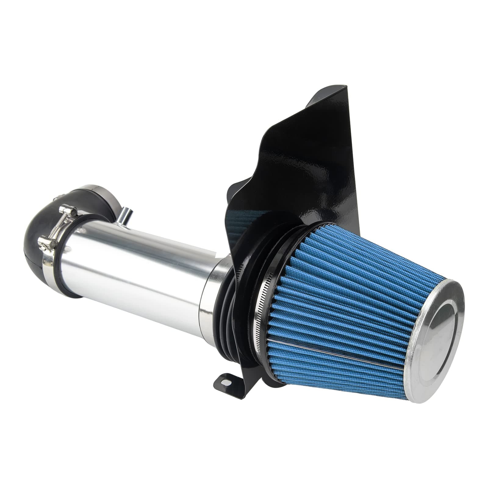 Cold Air Intake Kit with Filter Heat Shield for 300C 2005-2010, Challenger 2008-2010, Charger 2006-2010, Magnum 2005-2008 5.7L 6.1L (Blue)