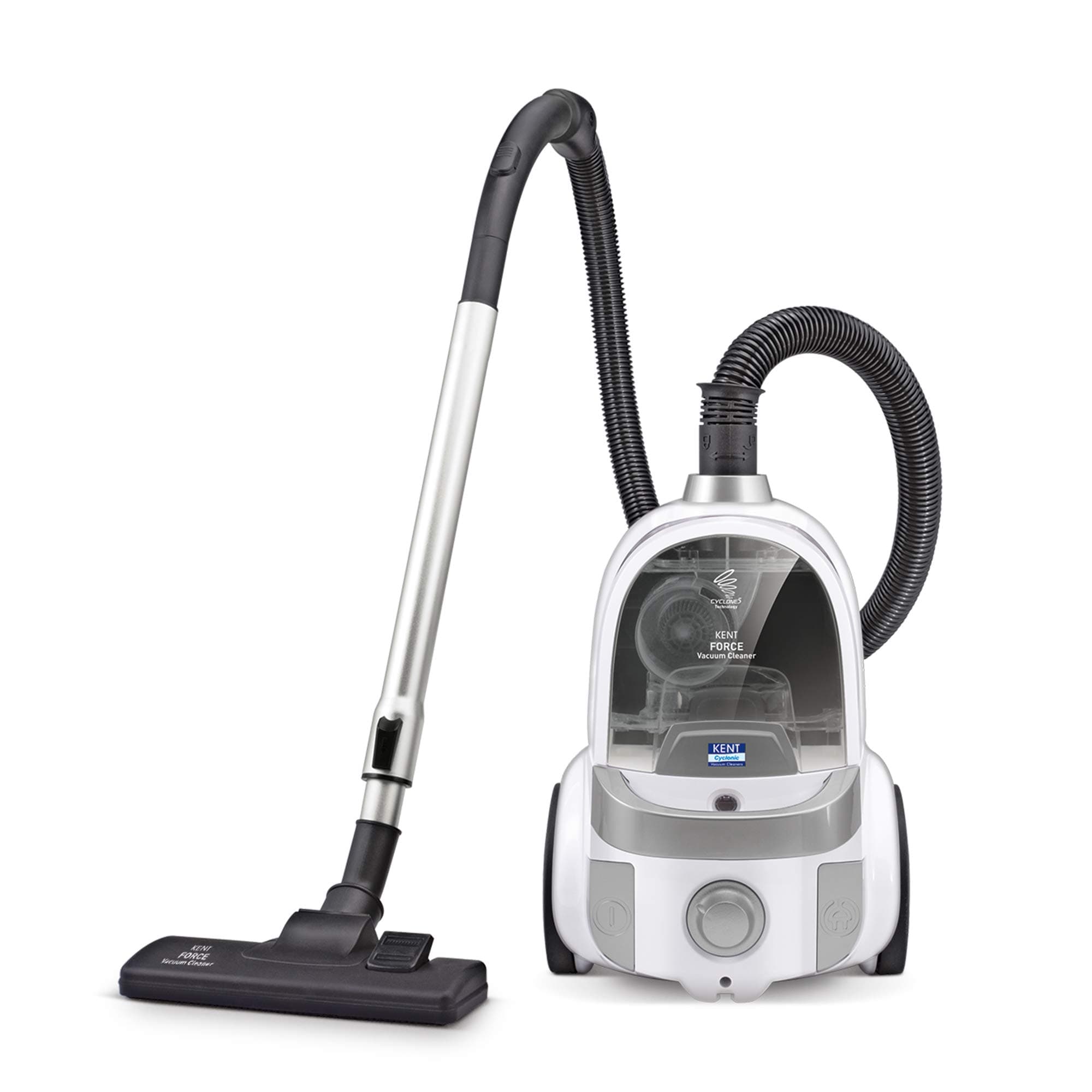 KENTForce Cyclonic Vacuum Cleaner 2000-Watt (White and Silver)