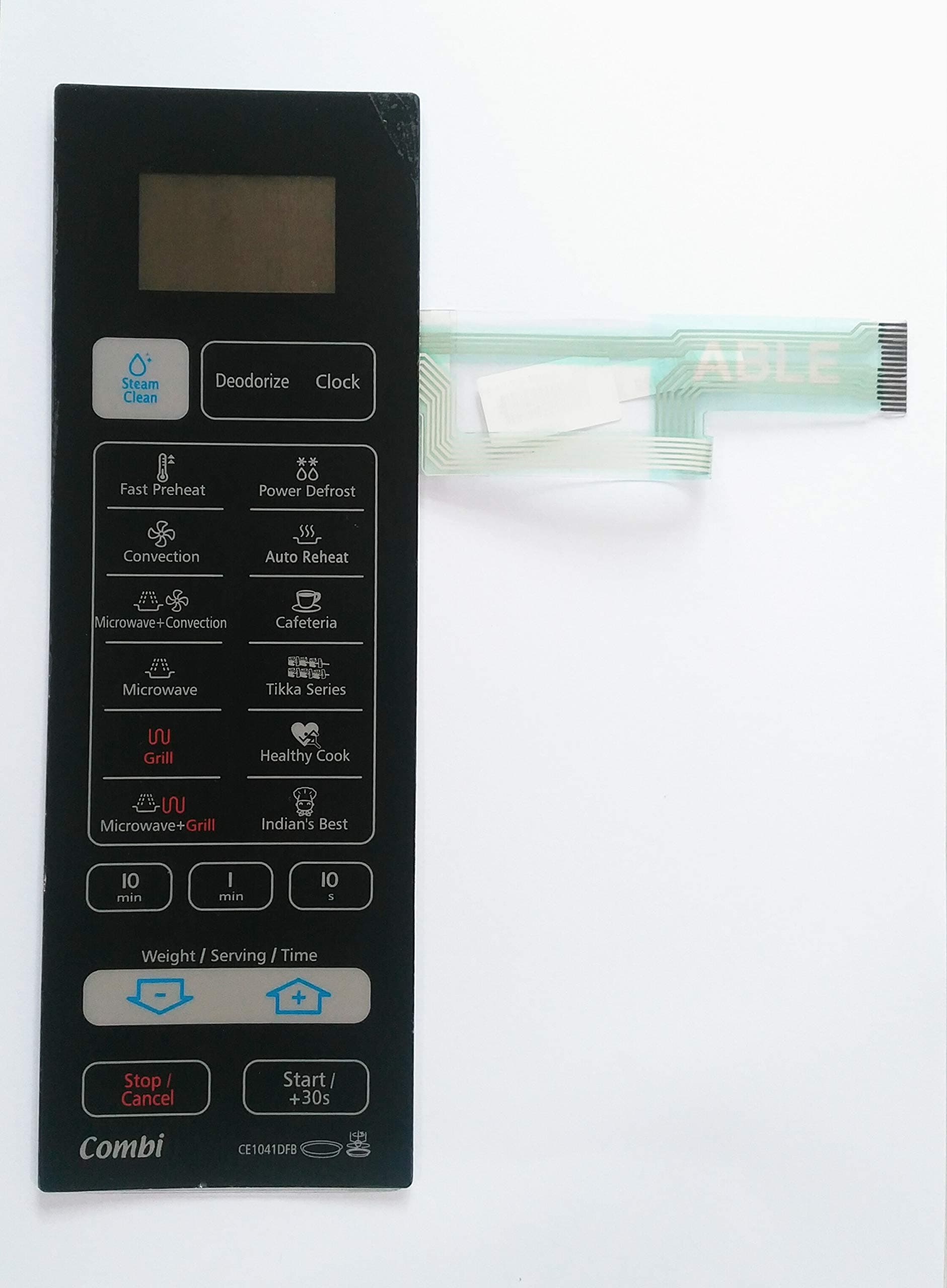 Able CE1041DFB Microwave Oven Membrane Keypad (Black)