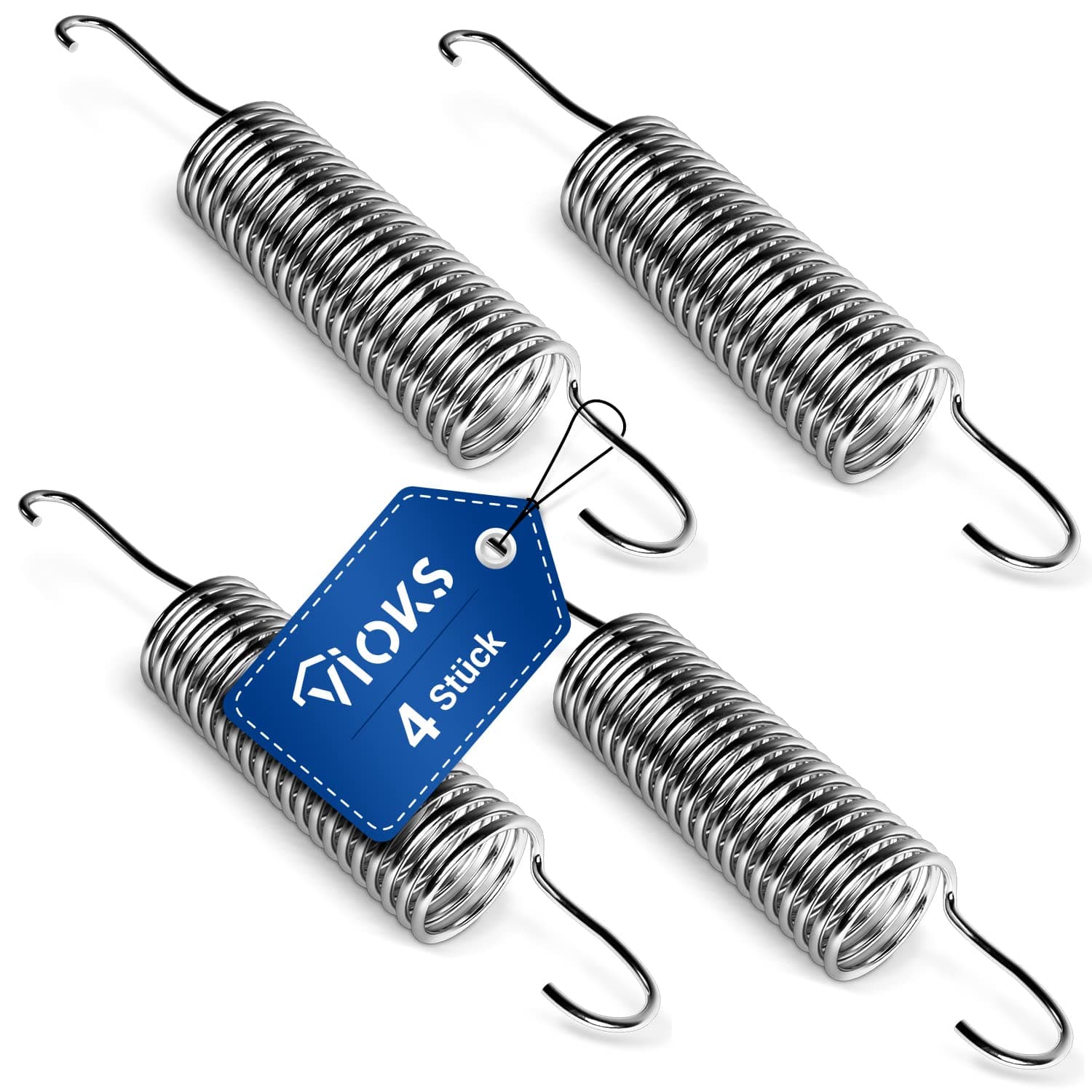 VIOKS 4 x Spring for Washing Machine Replacement for Miеle 4176890 Tension Spring Stainless Steel Suitable for Miеle Tumble Dryer and Washing Machine – Replacement Parts Suitable for Miеle