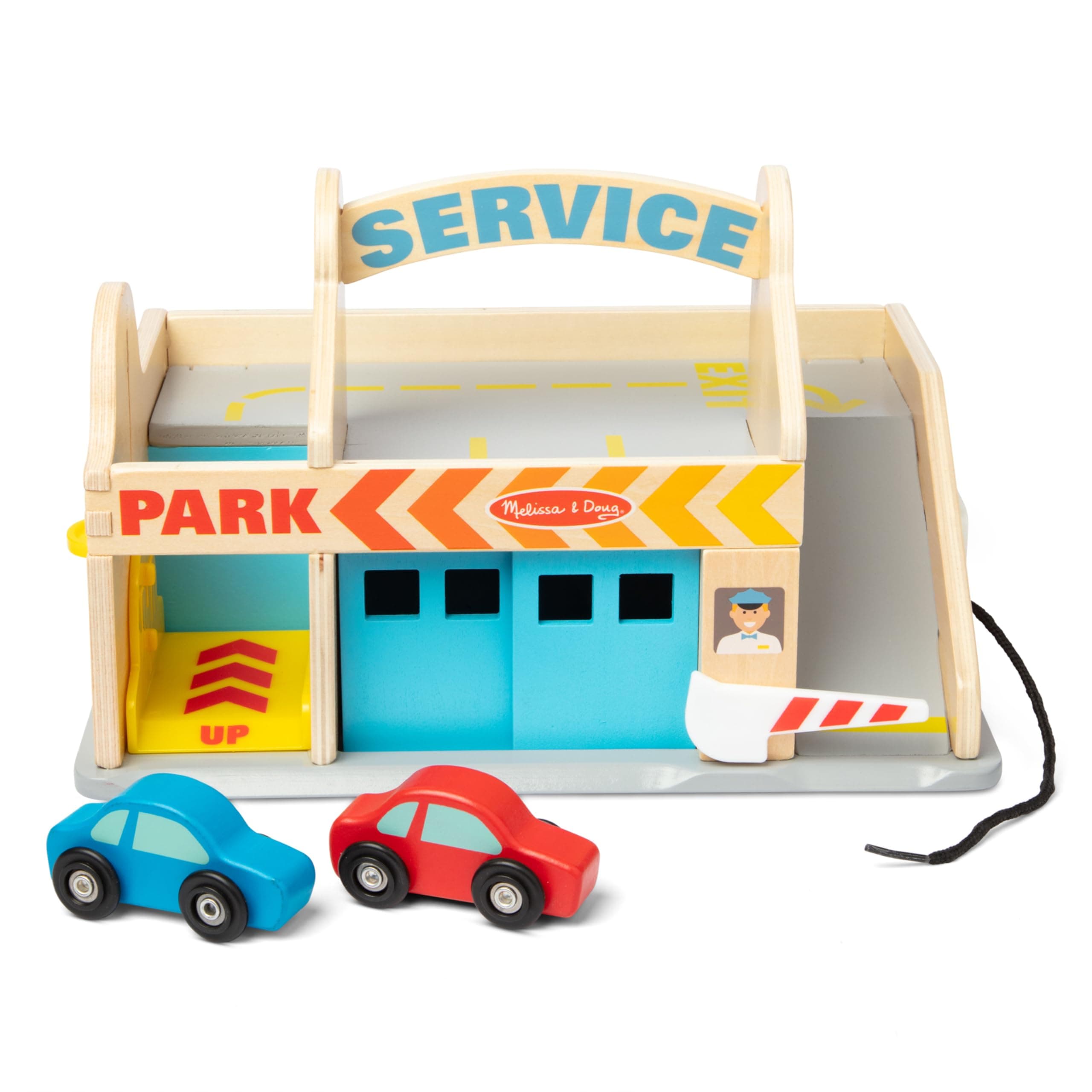 Service Station Parking Garage, 6 Pieces (E-Commerce Packaging, Great Gift for Girls and Boys - Best for 3, 4, 5, and 6 Year Olds)