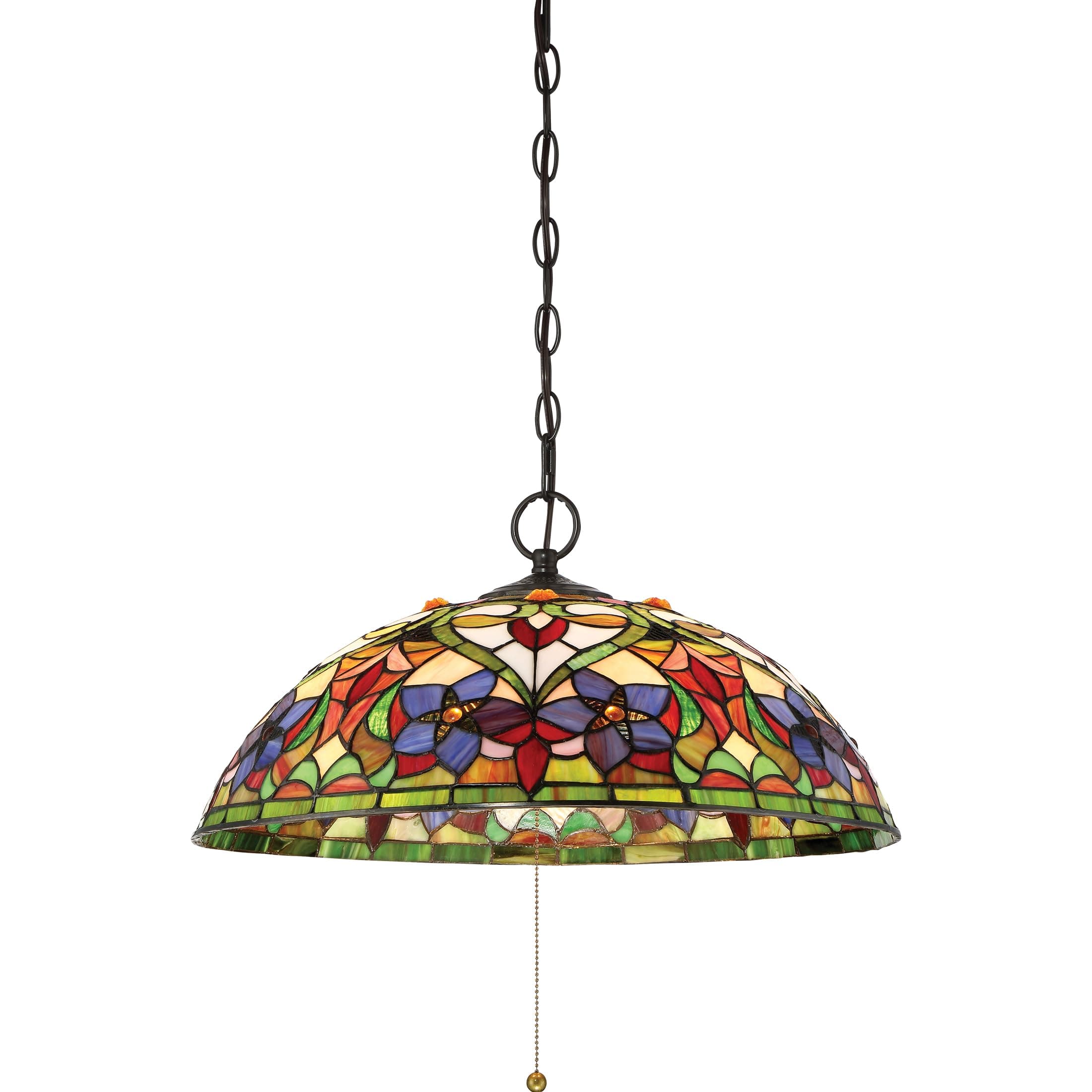 Violets 3-Light Vintage Bronze Pendant Light