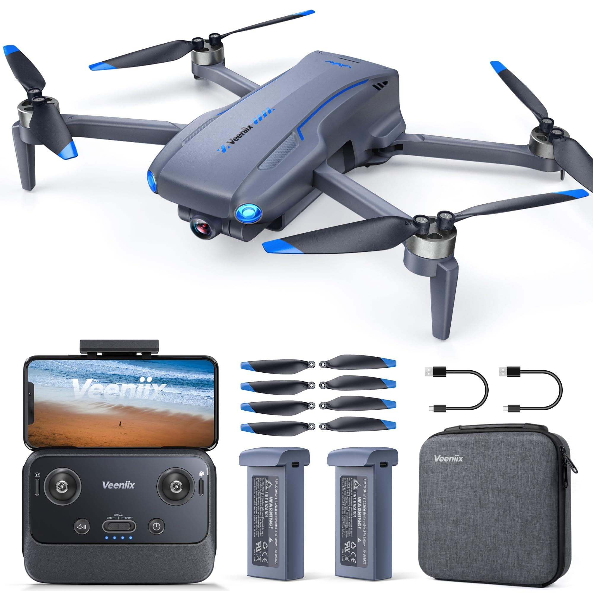 V11MINI SE Drones with Camera for Adults 4K,4K/20FPS Video,235g Lightweight,70 Mins Long Flight Time,9842FT Long Range Video Transmission,Auto Return for Beginners,Upgraded Drone with TOF GPS