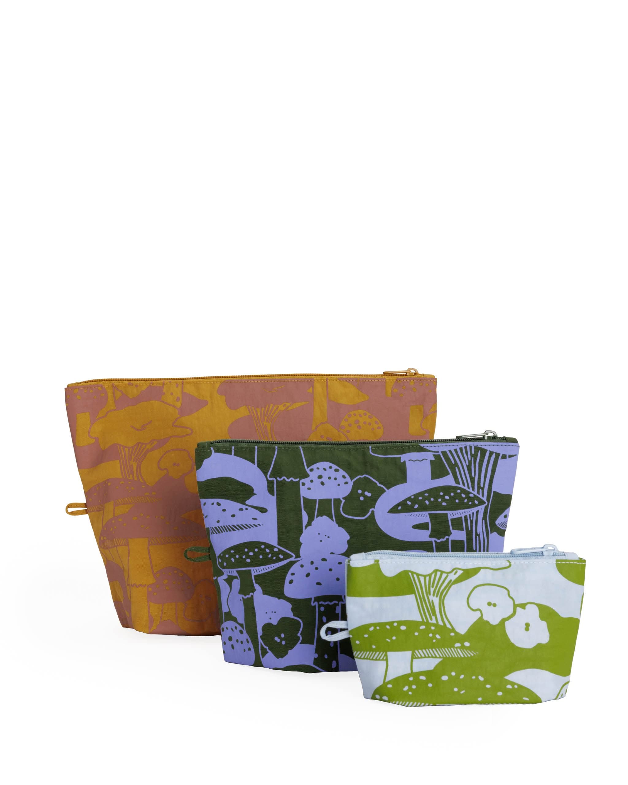 BAGGU Go Pouch Set - Mushroom Mix
