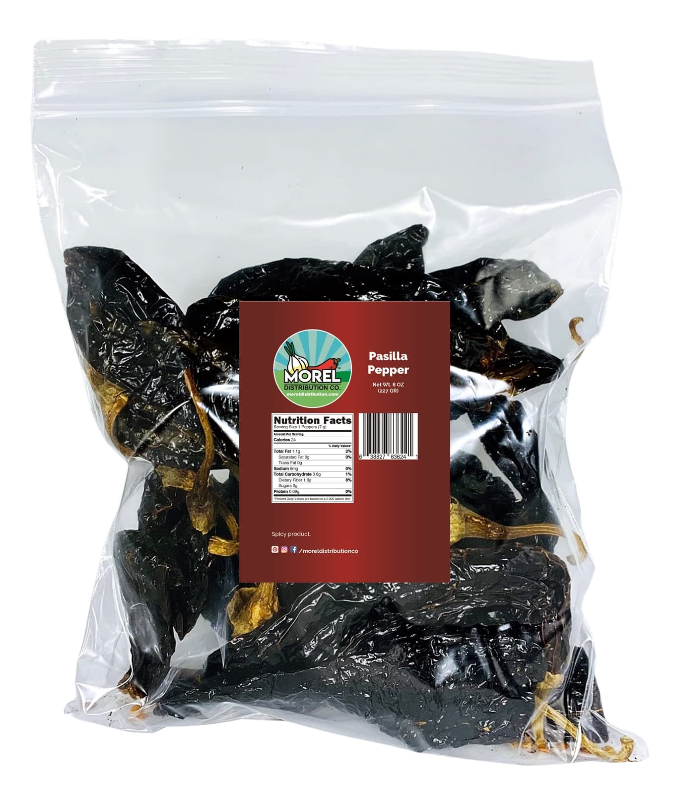 Chile Pasilla Pepper (Pasilla Negro) // Weights: 4 Oz, 8 Oz, 1 Lb, 2 lbs, 5 lbs, and 10 lbs!! (8 oz)
