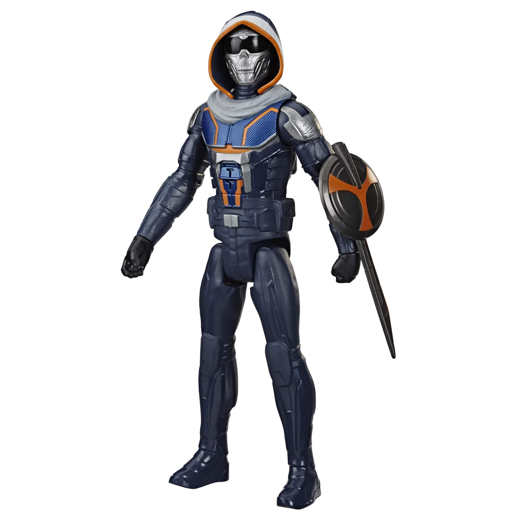 Marvel Avengers Black Widow Titan Hero Series Blast Gear Taskmaster Action Figure, 12-Inch Toy, For Children Aged 4 and Up