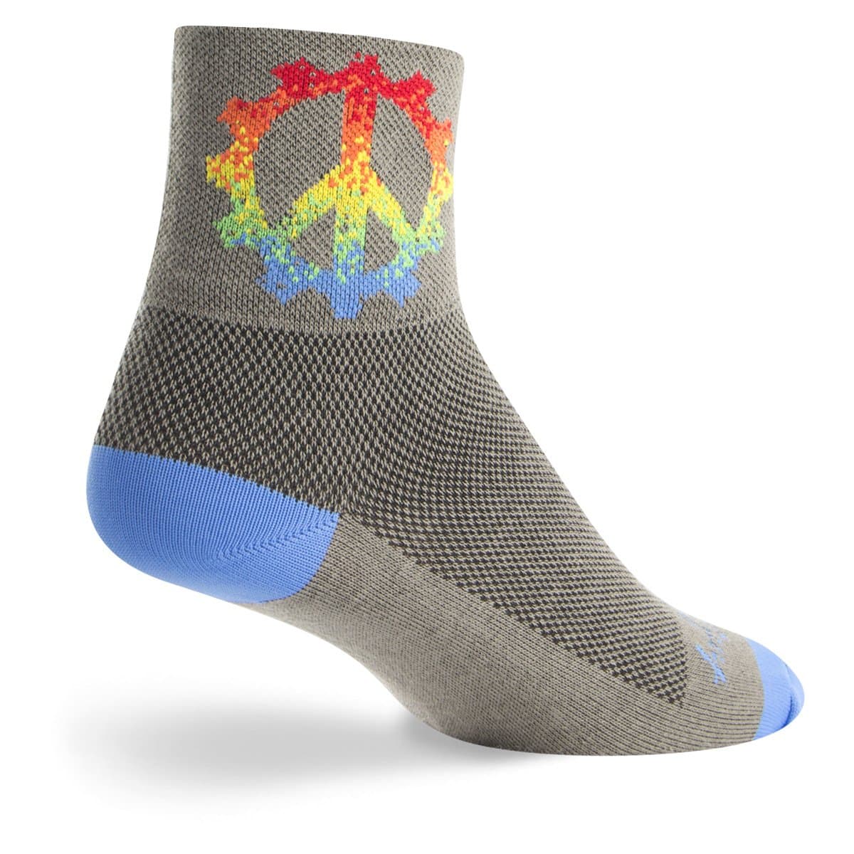 SockGuy Classic 3in Peace Ring Cycling/Running Socks