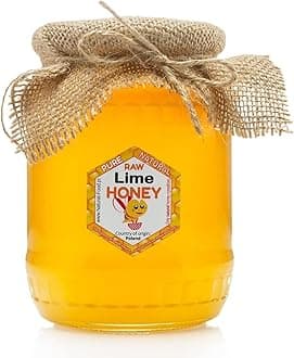 RAW HONEY | 1,1kg | Lime honey in glass jar | Absolutely Pure, Raw, Natural, Unpasteurized | Fresh | Made by Bees |