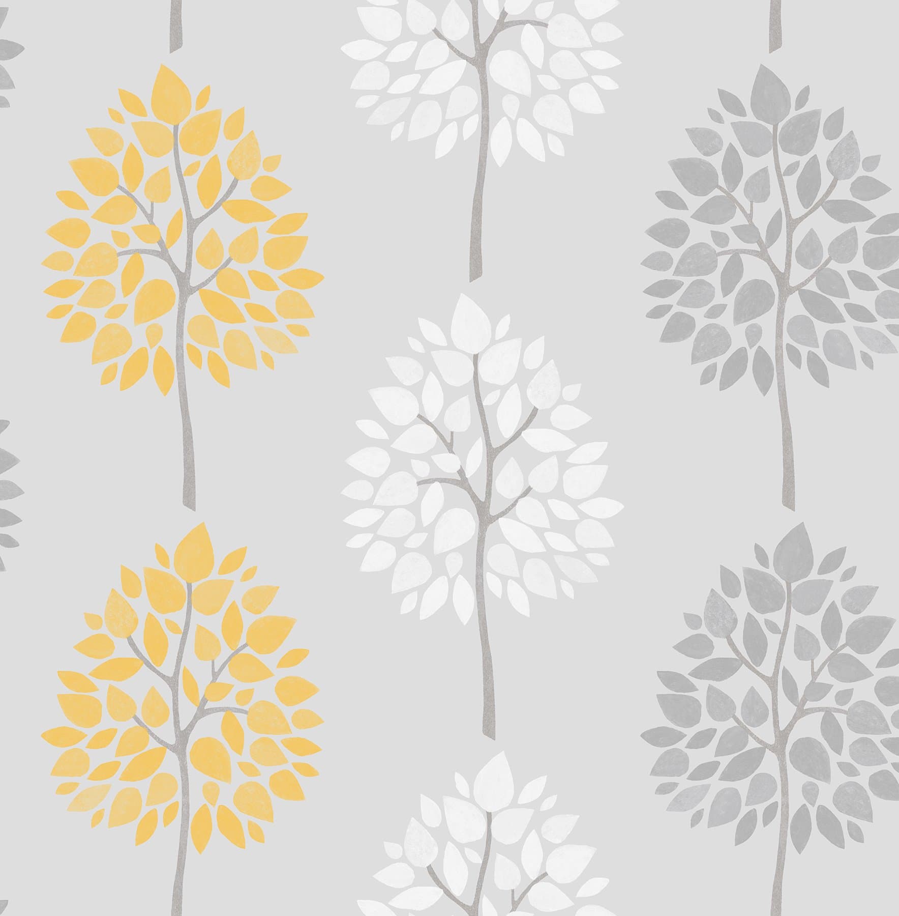 Fine Decor Riva Floral Grey/Yellow
