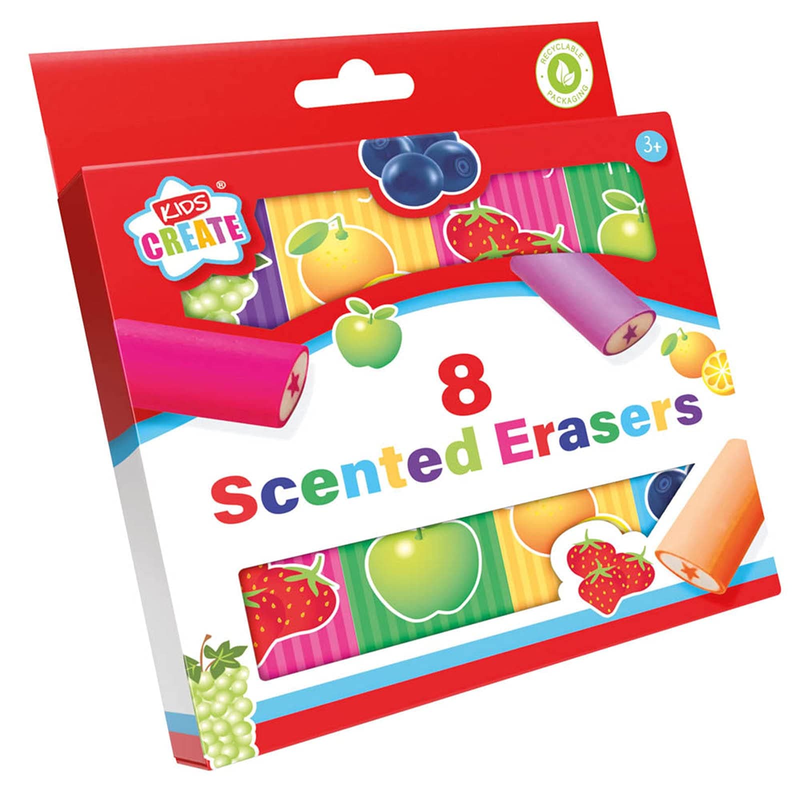 Kids Create Pack of 8 Scented Erasers
