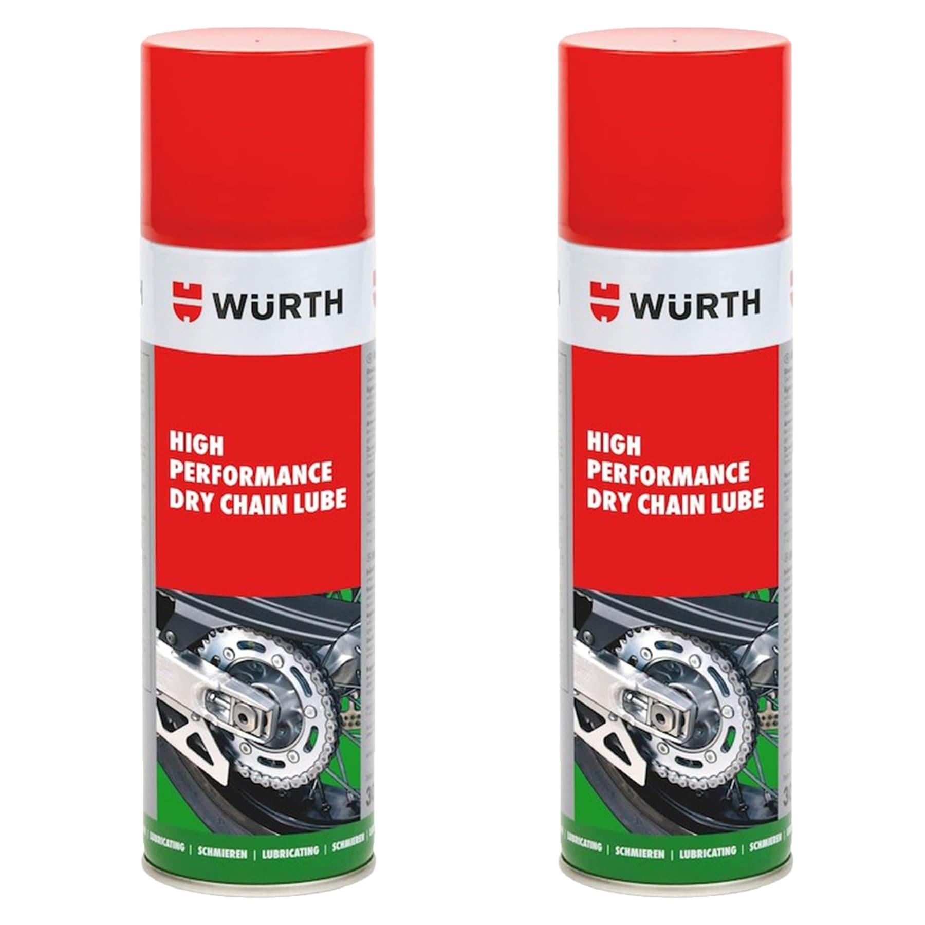Wurth High Performance Dry Chain Lube- 2 x 500ml Double Pack