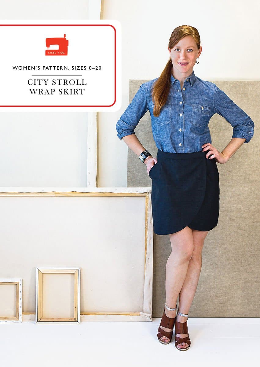 City Stroll Wrap Skirt Sewing Pattern