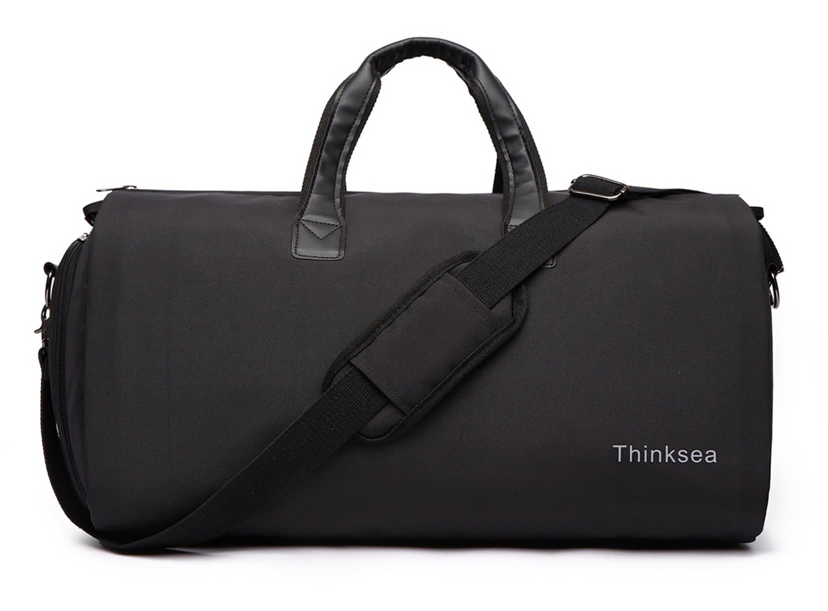 Thinksea Foldable Garment Bag with Weekender Duffle Bag Carry on for Men Women - 2 in 1 Suitcase Suit Travel Bags