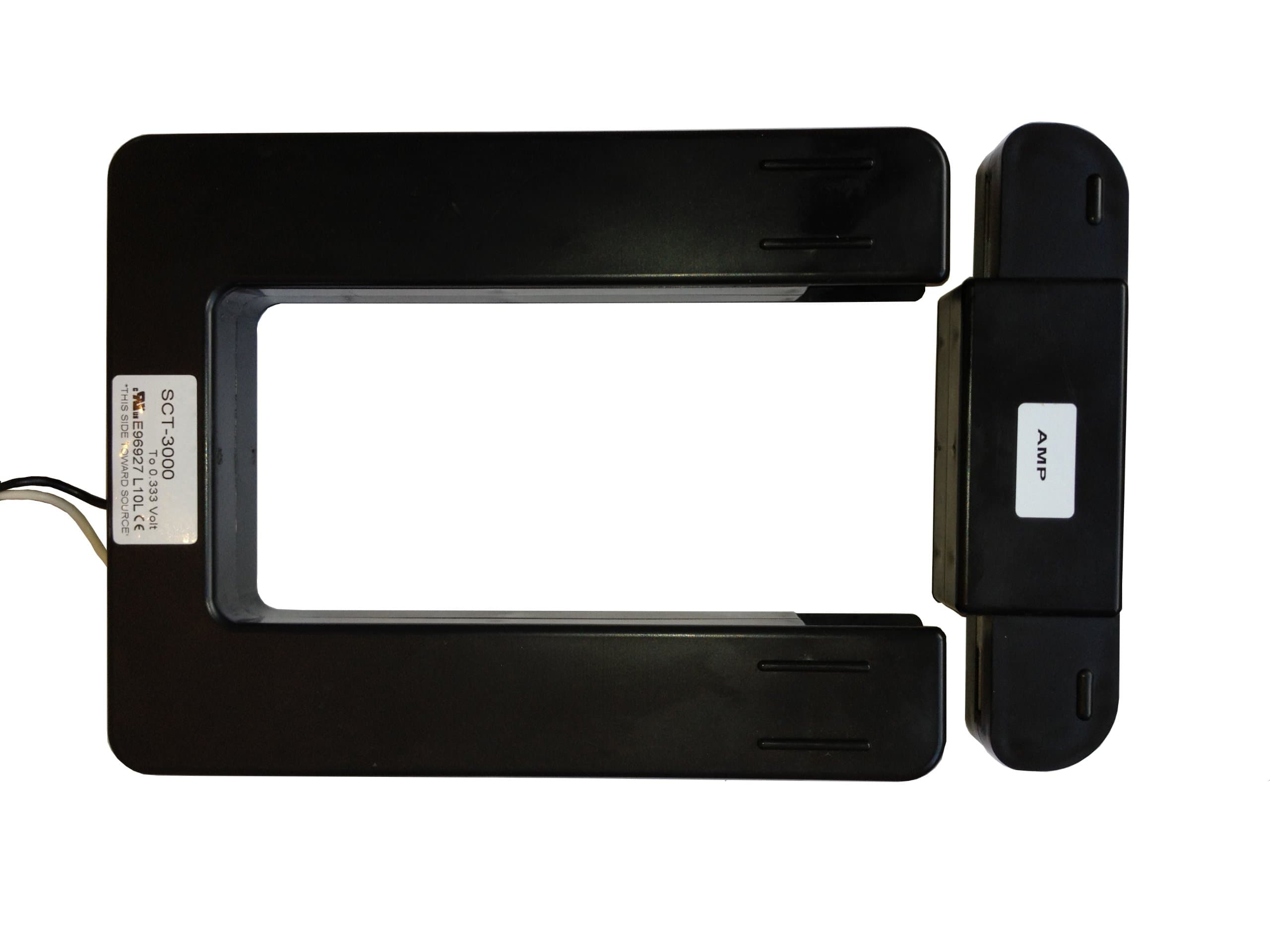 SCT-3000-3000 Split Core Current Transformer (CT) 3.0" x 5.0" ID 0.333V Secondary (Output) 3000 Amp Primary (Input)