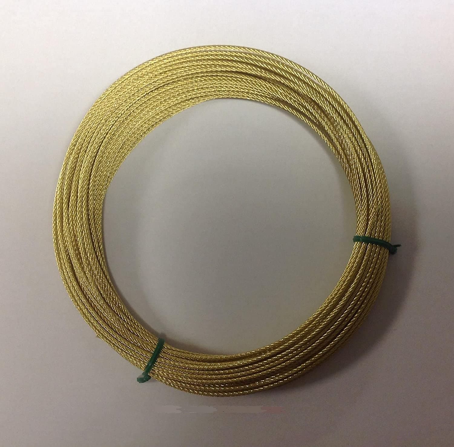 Grandfather Clock Cable 50 Feet Brass