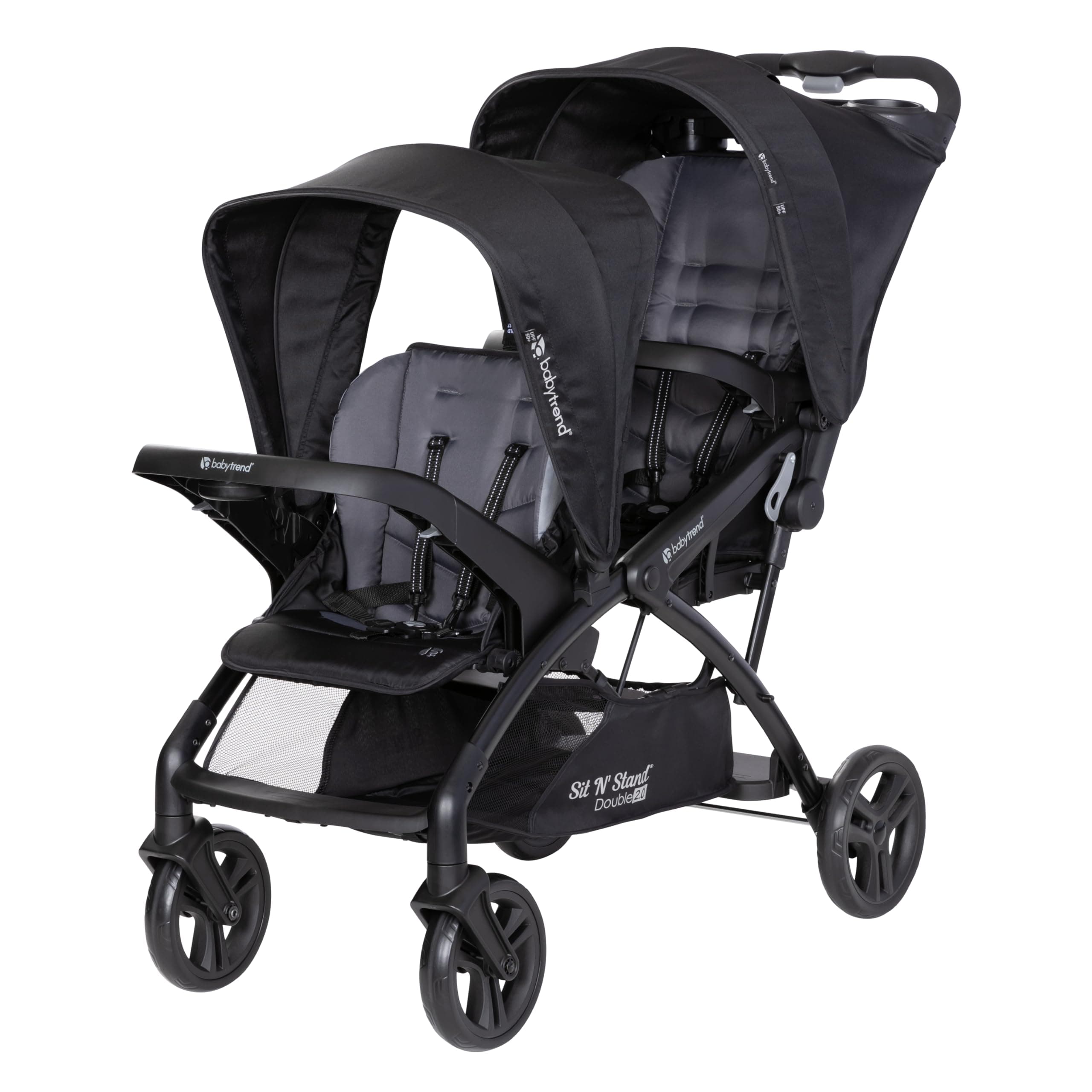 Sit N' Stand® Double 2.0 Stroller, Dash Black