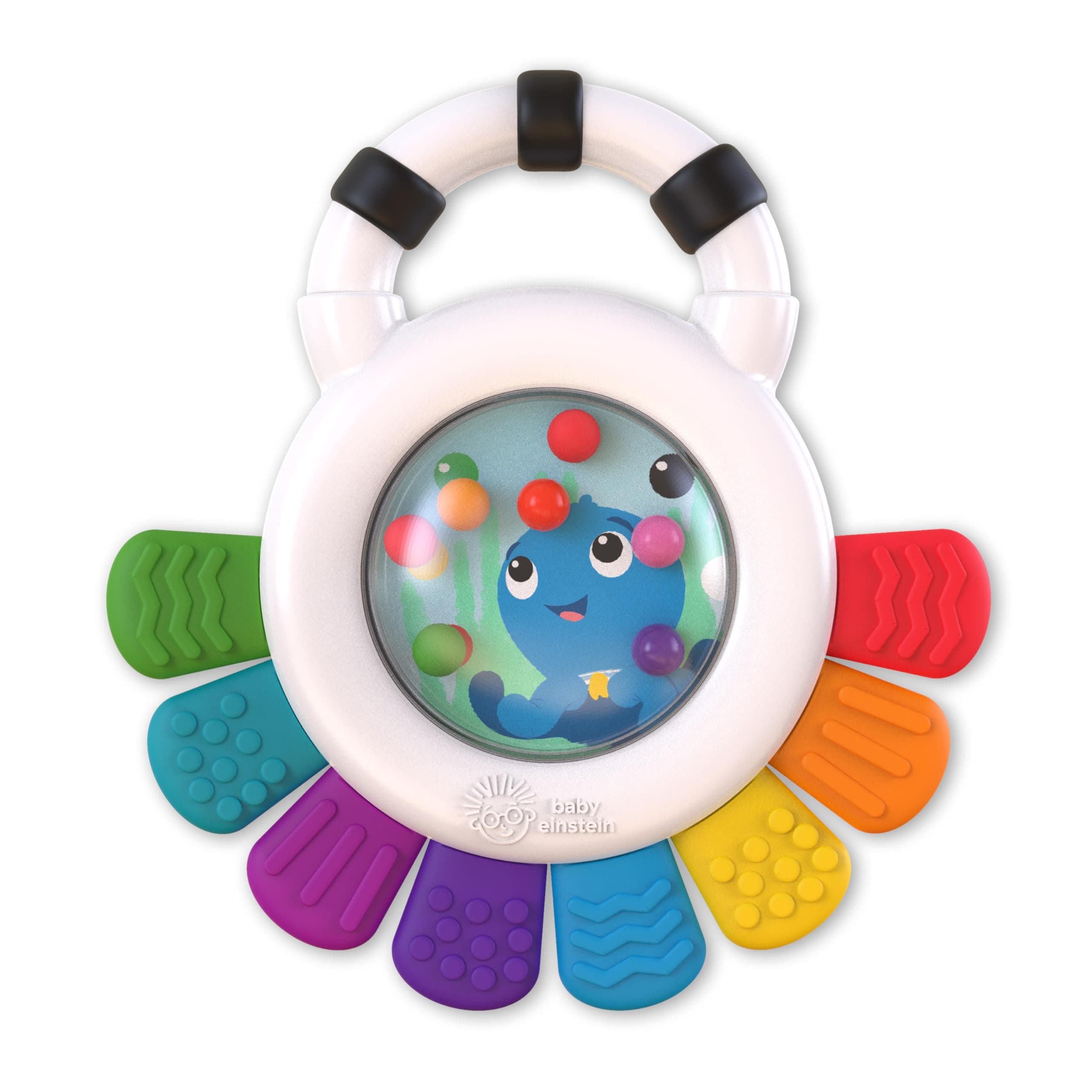 Baby Einstein 12487 Baby Einstein Rattle & Teething Octopus Educational Baby Shower Gift