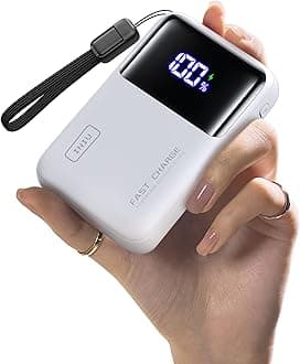 Power Bank, 20000mAh 65W Mini USB C Laptop & Phone Portable Charger, Fast Charging Flight Cruise Ship Family Essentials Traveling Powerbank for College Students Travelers Teen Boys Girls, White