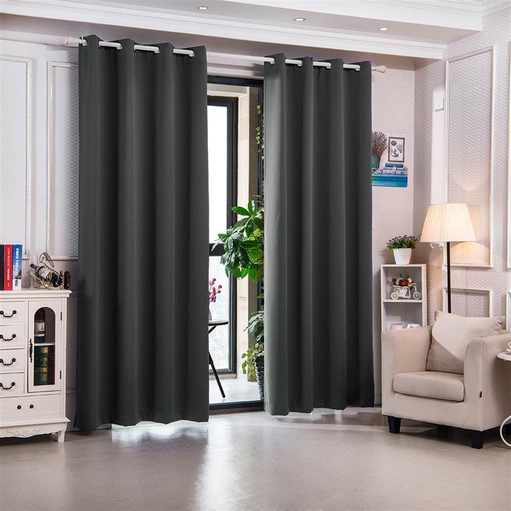 Elegant Home FashionsEHF Window Panel, Smoke Grey