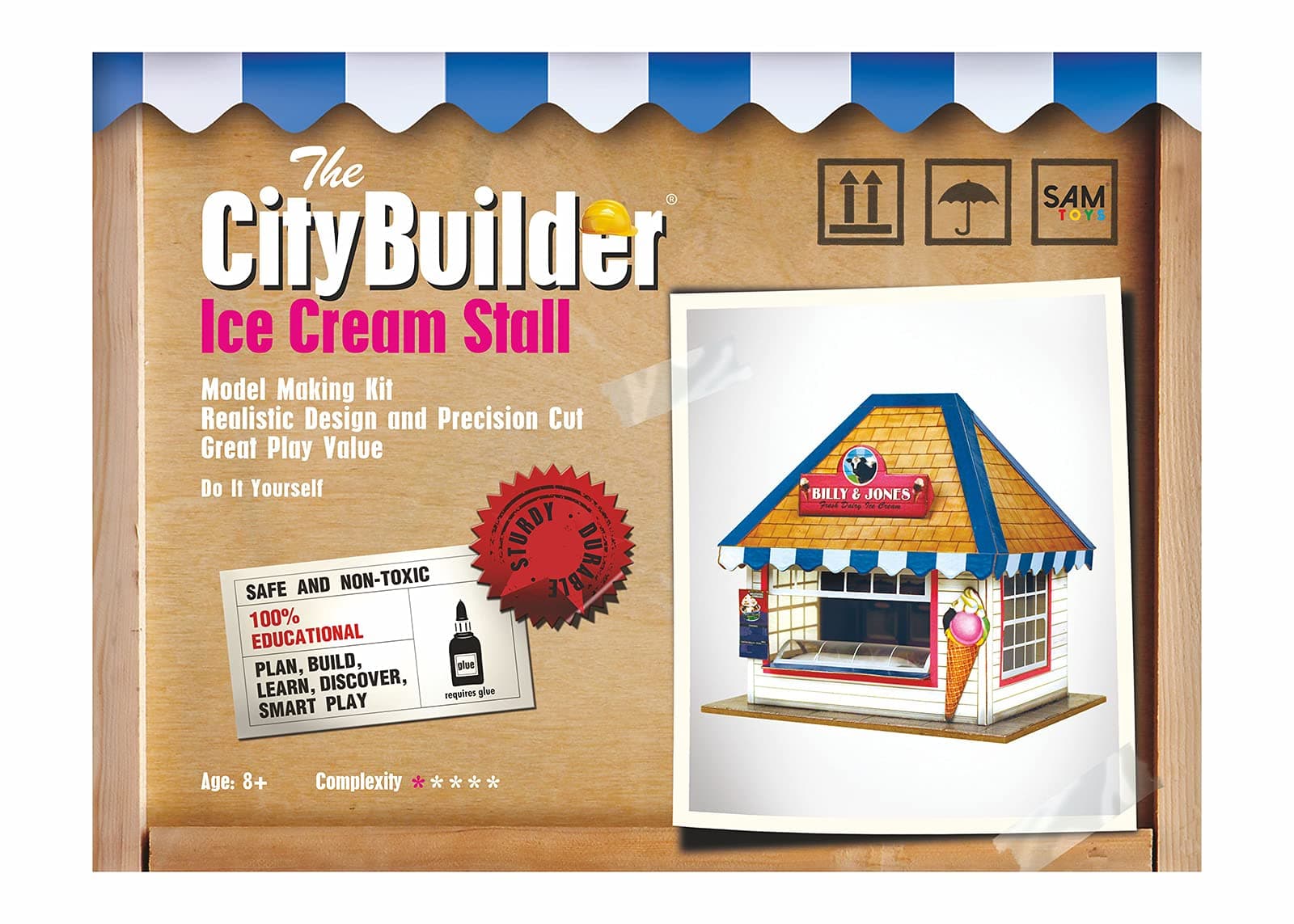 The CityBuilder Ice Cream Stall Model Making Kit 1:43 Scale (7mm) O Gauge