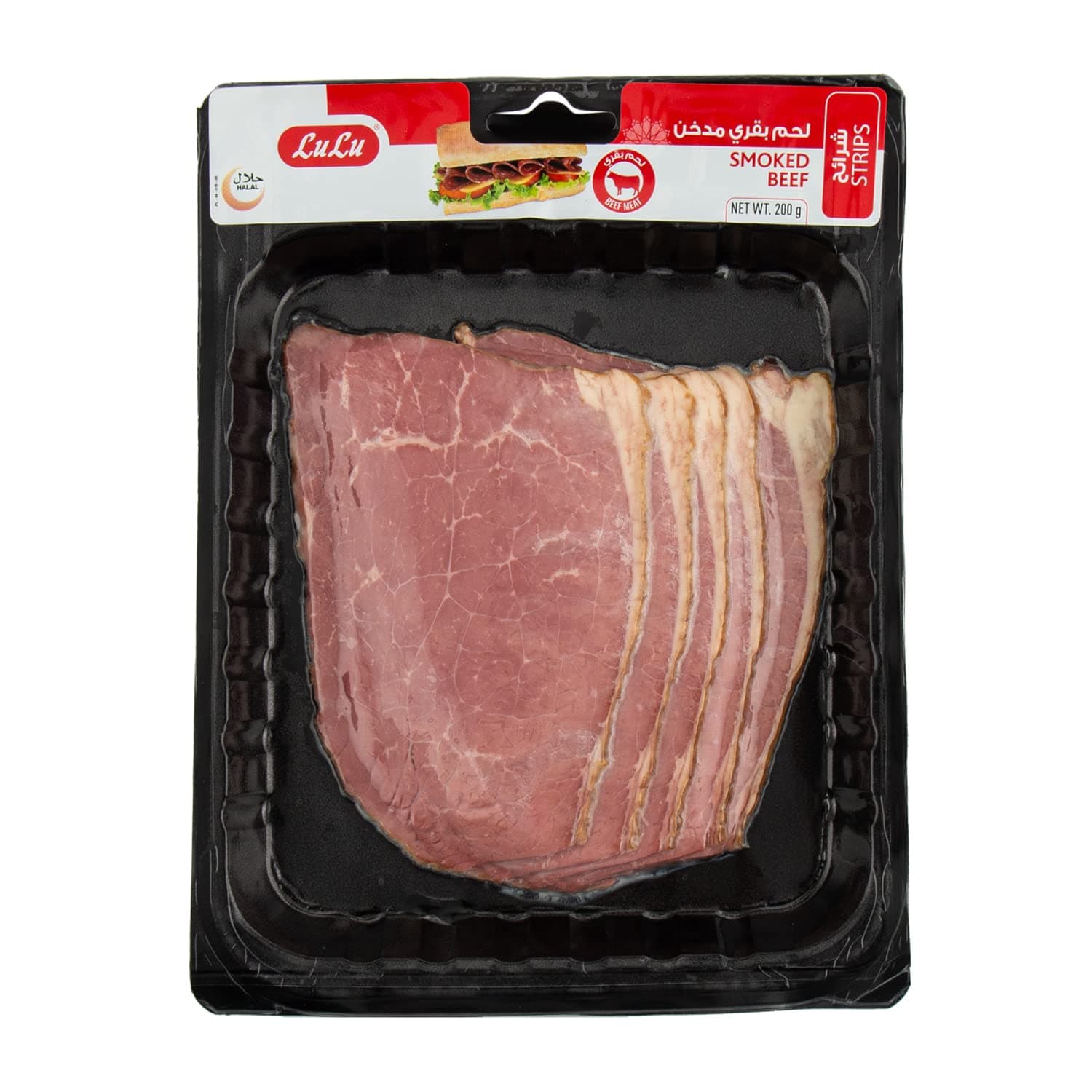 LuLu Smoked Beef Strips 200g