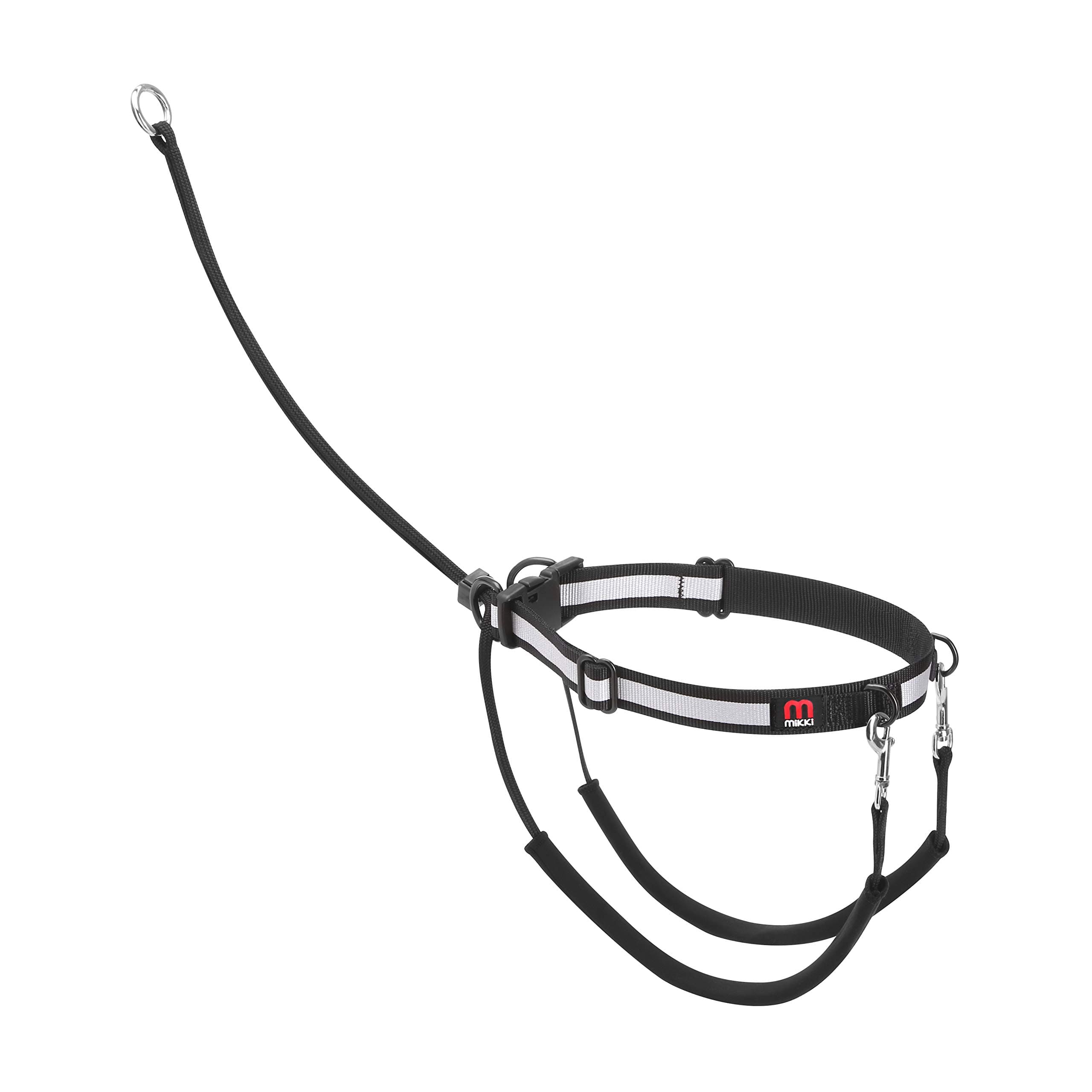 Mikki Dog, Puppy Anti Pull Harness Halter -No More Pulling, Tugging or Choking -Fit all Lead -Medium ,Black