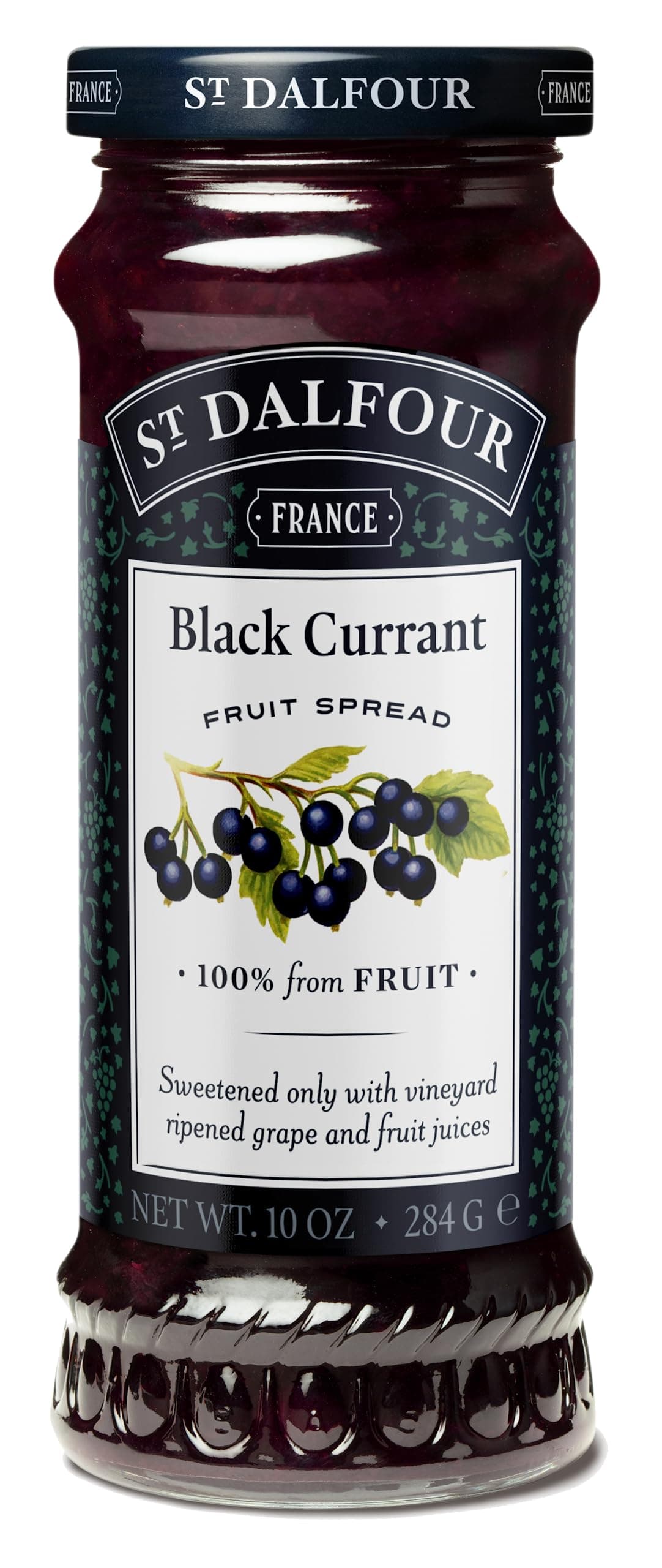 - Black Currant Fruit Spread 284 g | No Added Sugar | 100% from Fruit | No Added Preservatives, Colours, Flavors or Sweeteners | No Corn Syrup | Traditional French Recipe