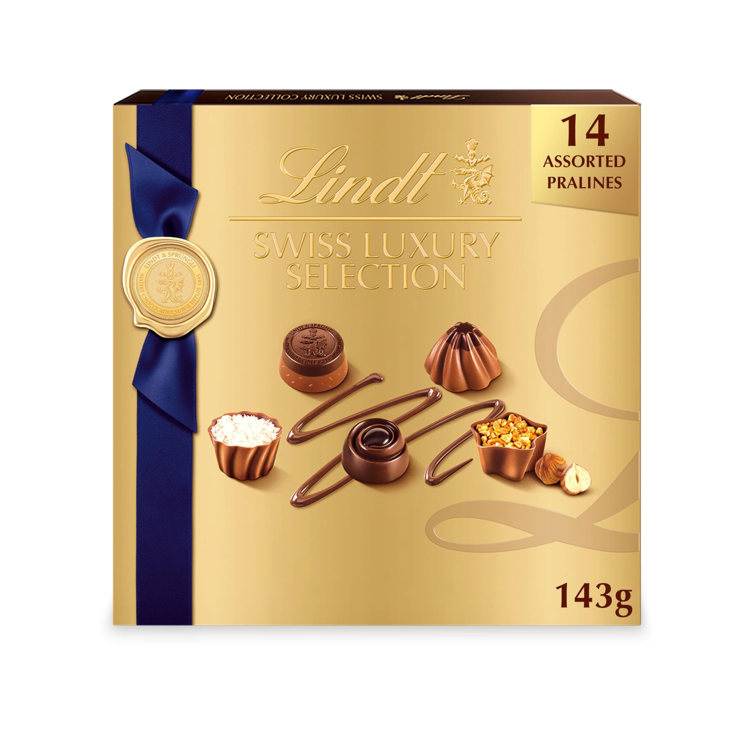 Lindt Swiss Luxury Selection Boxed Chocolate, Gift Box