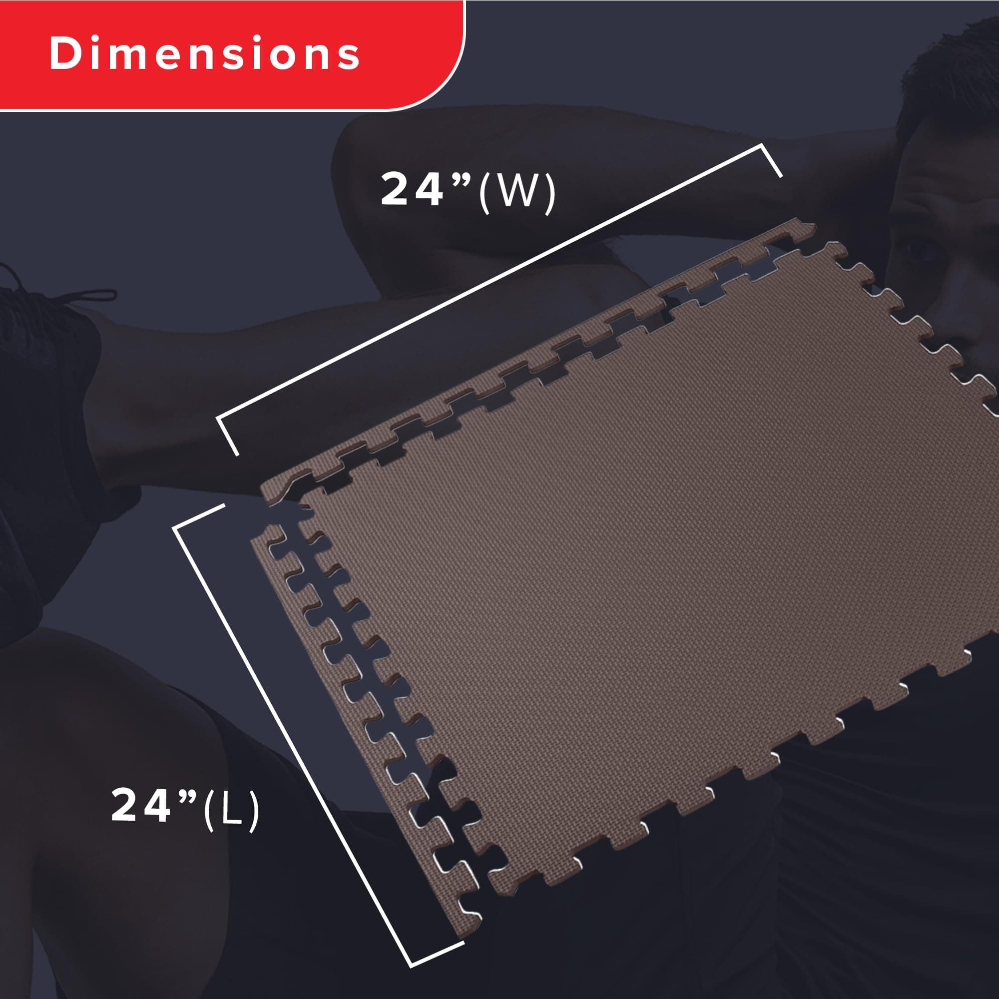 We Sell Mats 3/8 Inch Thick Multipurpose Exercise Floor Mat
