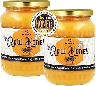 Pure Raw Honey 2KG Gold Award Winner of London International Honey Quality Competition 2025