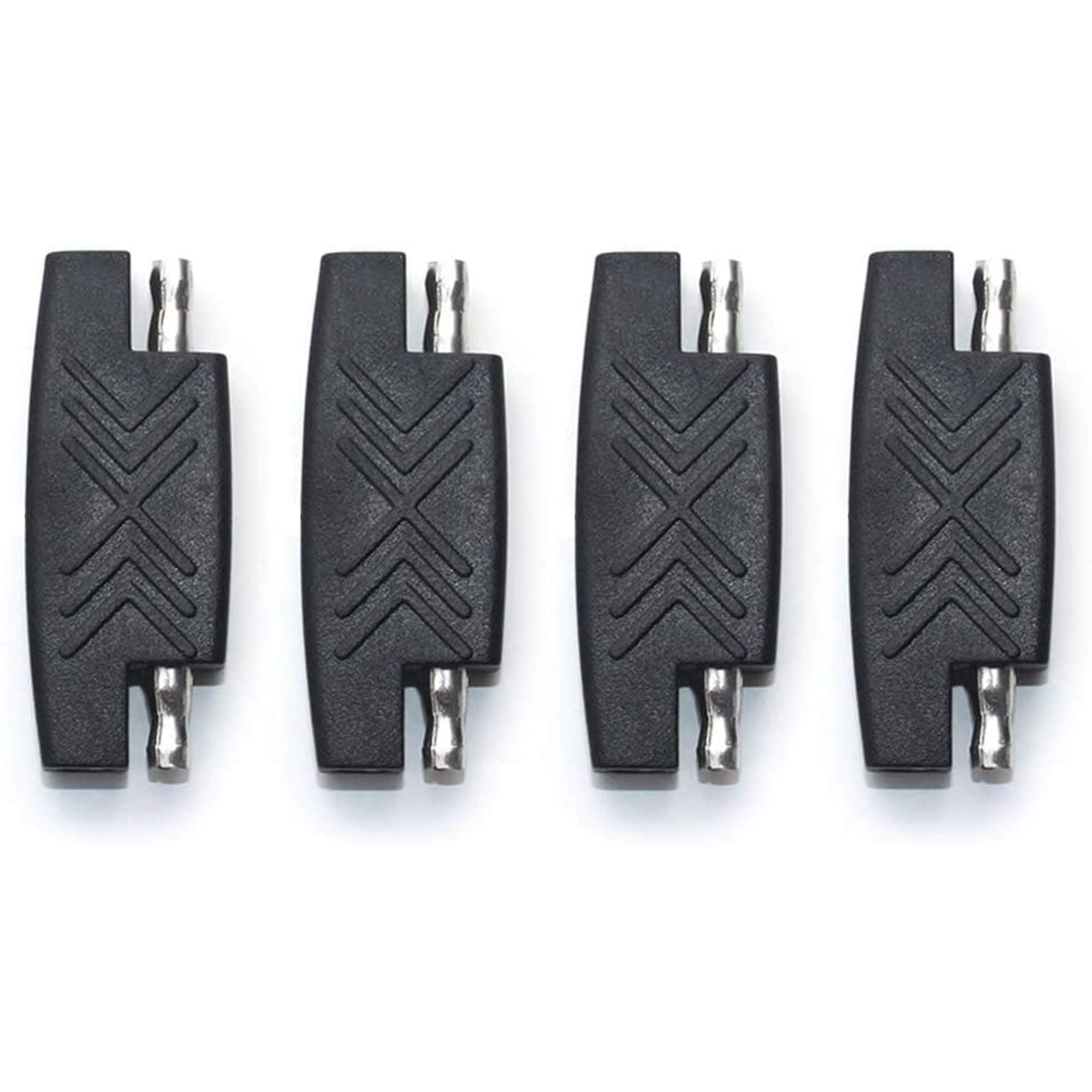 POWISER SAE Polarity Reverse Adapter Connectors,4 Pack SAE to SAE Quick Disconnect Connector,for Automotive,Solar Panel Panel SAE Plug(SAE Reverse Connector (4Pack)
