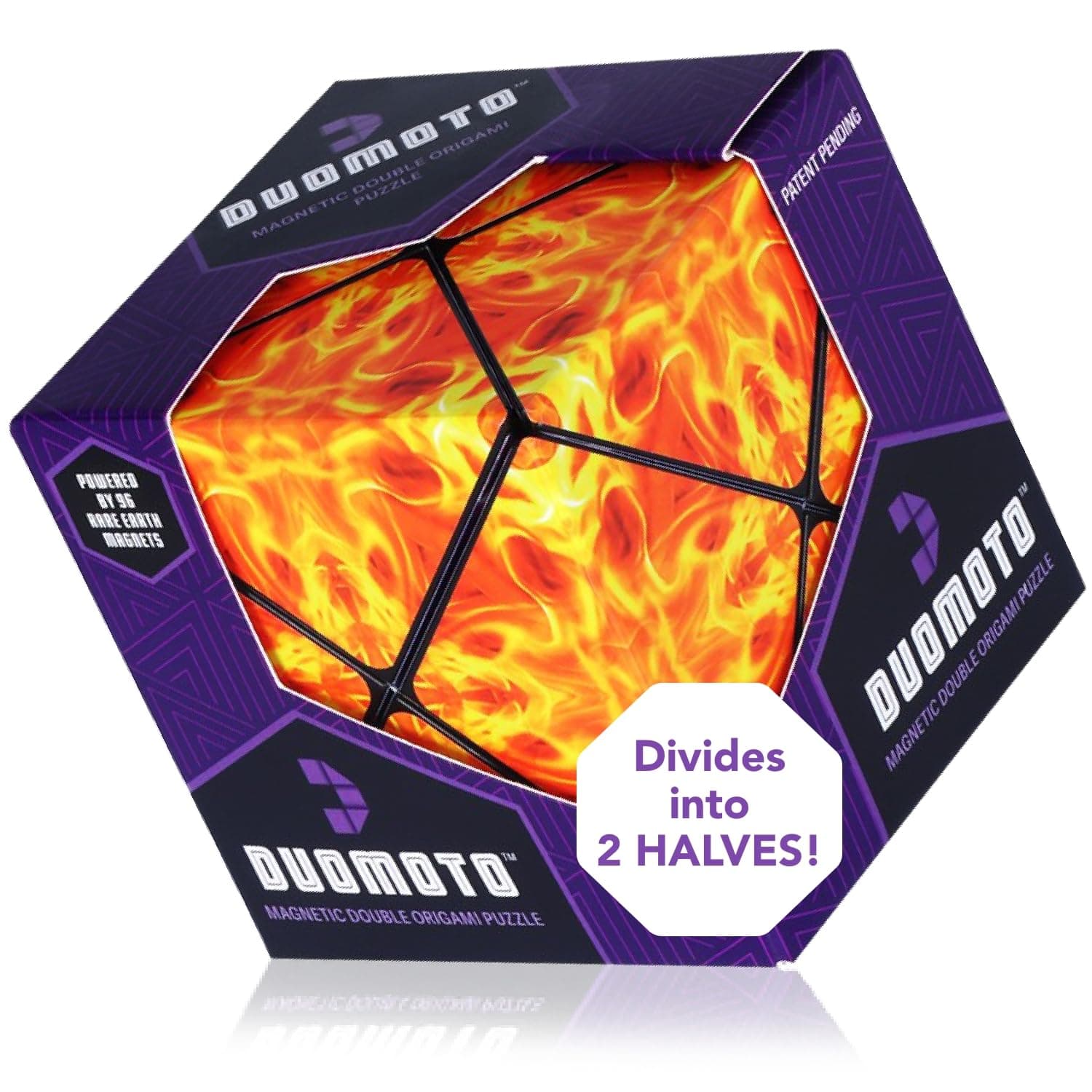 Magnetic Transforming Cube - Shape Shifting Double Creativity Puzzle w/ 96 Rare Earth Magnets - Transforms Into Over 100 Shapes - by Fun in Motion Toys - Creators of Shashibo & Cubendi