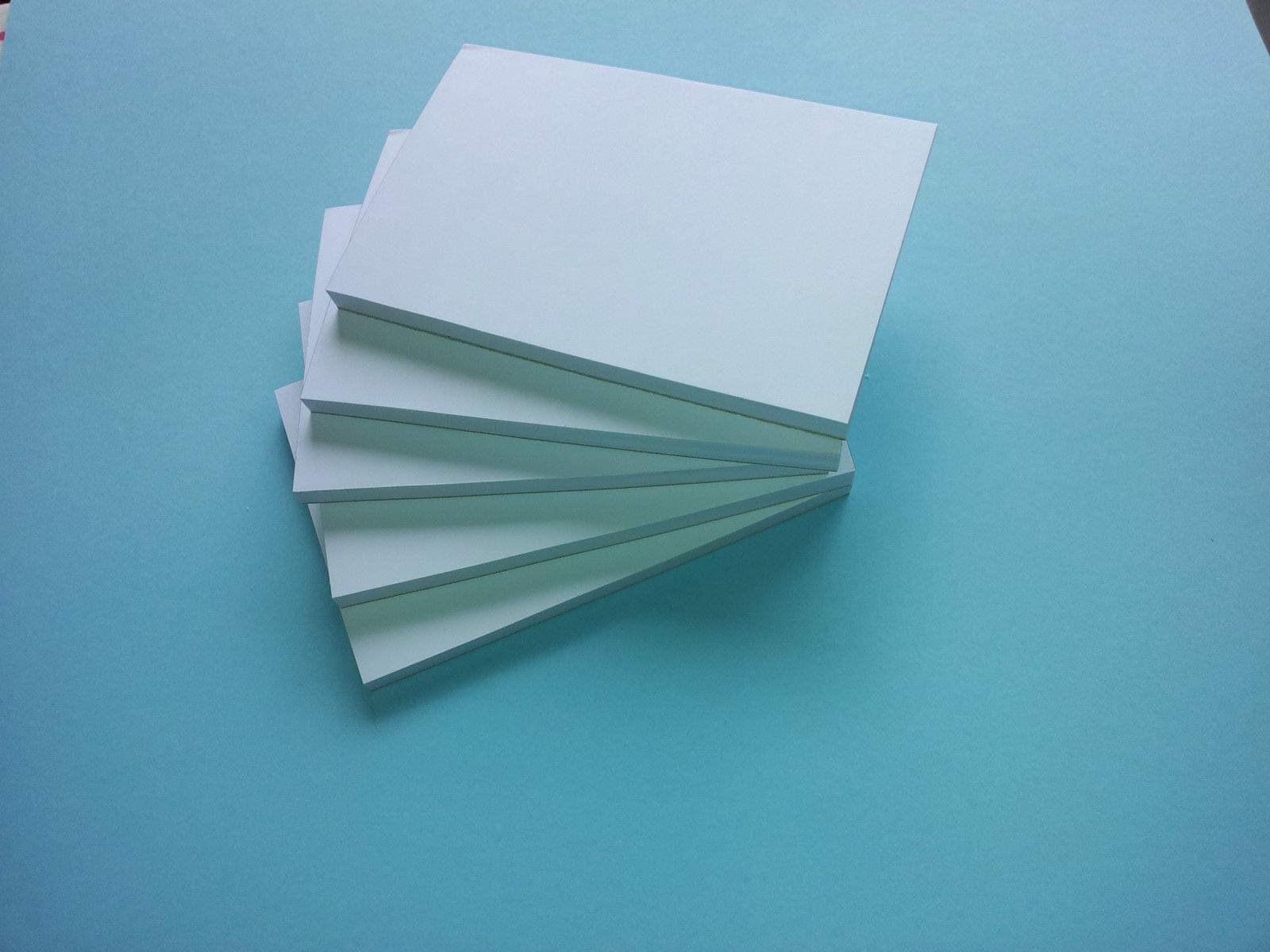 5 X A5 Paper Plain White Mini Jotter/NOTEPADS/Pads
