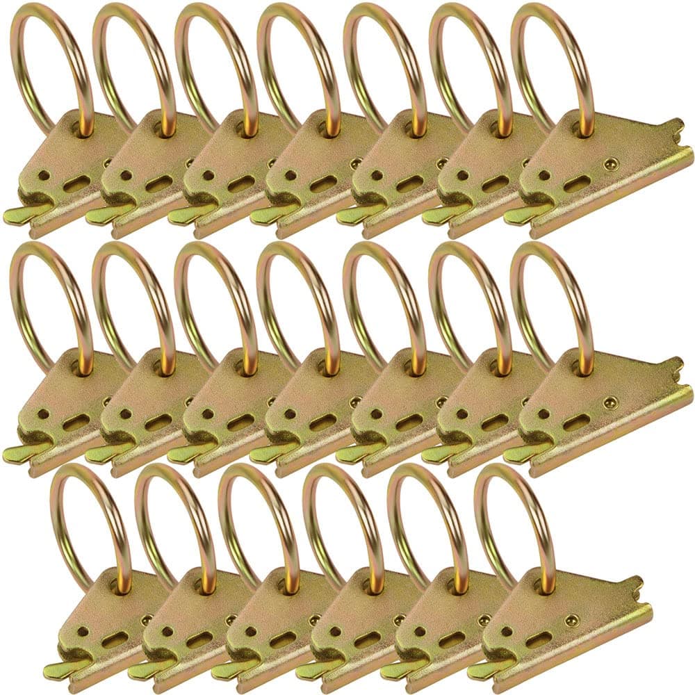 Heavy Duty E Track O Rings Tie Down Anchors E-Track Tie-Down Rail System Accessories(20 Pack)