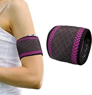Diabetes Arm Band for Insulin Pod Monitoring Systems - Omnipod Dexcom Protects Insulin Pod - Washable and Reusable Replace Adhesive Patches Tape (XS-S, Purple)