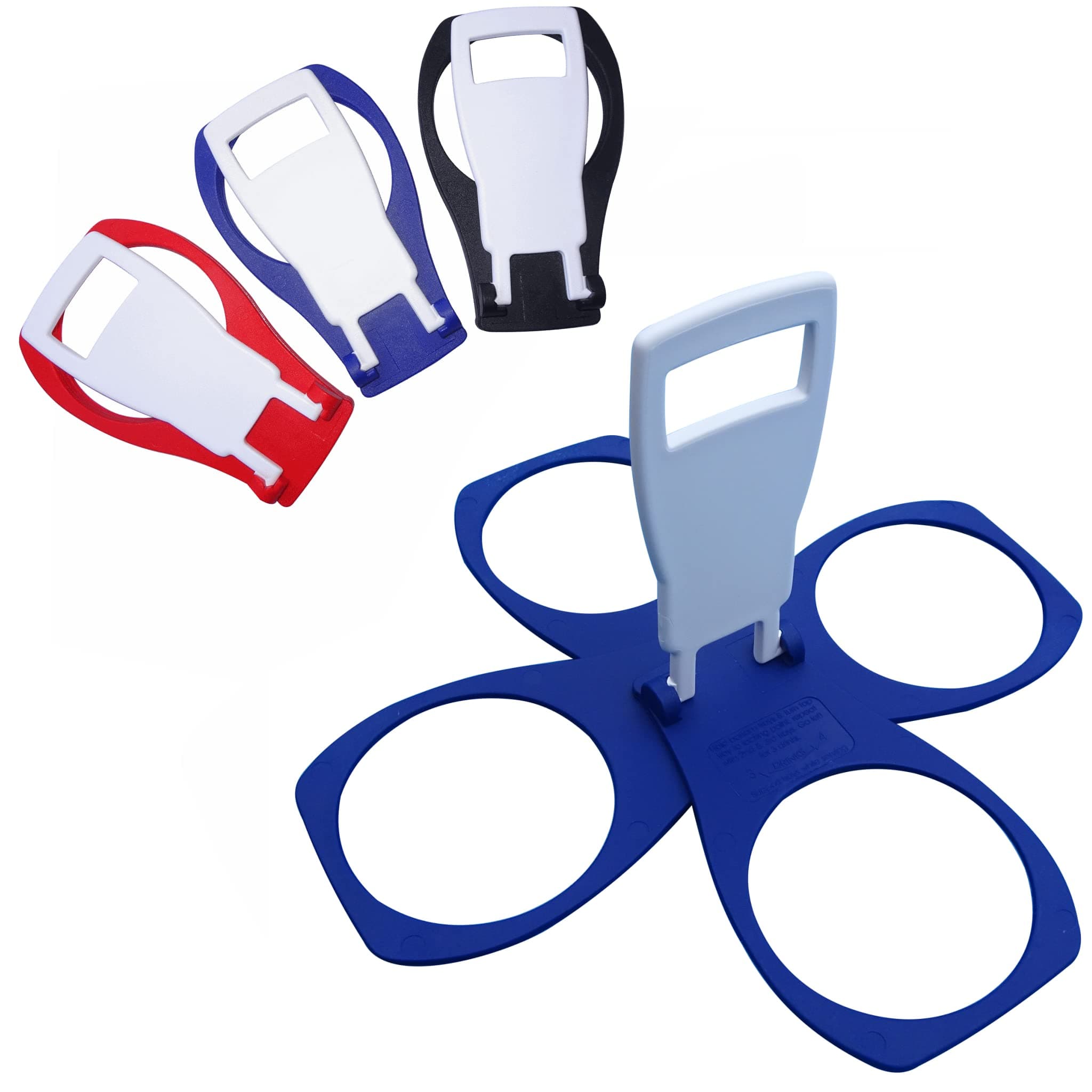 Fold Away Cup Carrier/Caddy [MADE IN UK] [3 PACK] Take-Out Coffee Soft Drink Pint Beer Beverage Holder, Sturdy Reusable Pocket Size, Festival Sports Gigs Easy safe - hot drinks, 2,3,4 cups