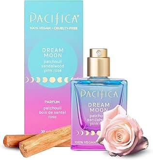 Pacifica Beauty Dream Moon Spray Perfume Pink Rose, Sandalwood, Patchouli Notes Natural + Essential Oils Clean Fragrance Vegan + Cruelty Free, 1 Fl Oz (Pack of 1)