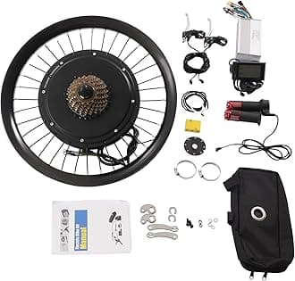 72V 2000W Rear Wheel Motor, 9-Speed Electric Bike Kit with Multifunction Display, Aluminum 72V Electric Bicycle Conversion Kit (20-INCH Wheels)