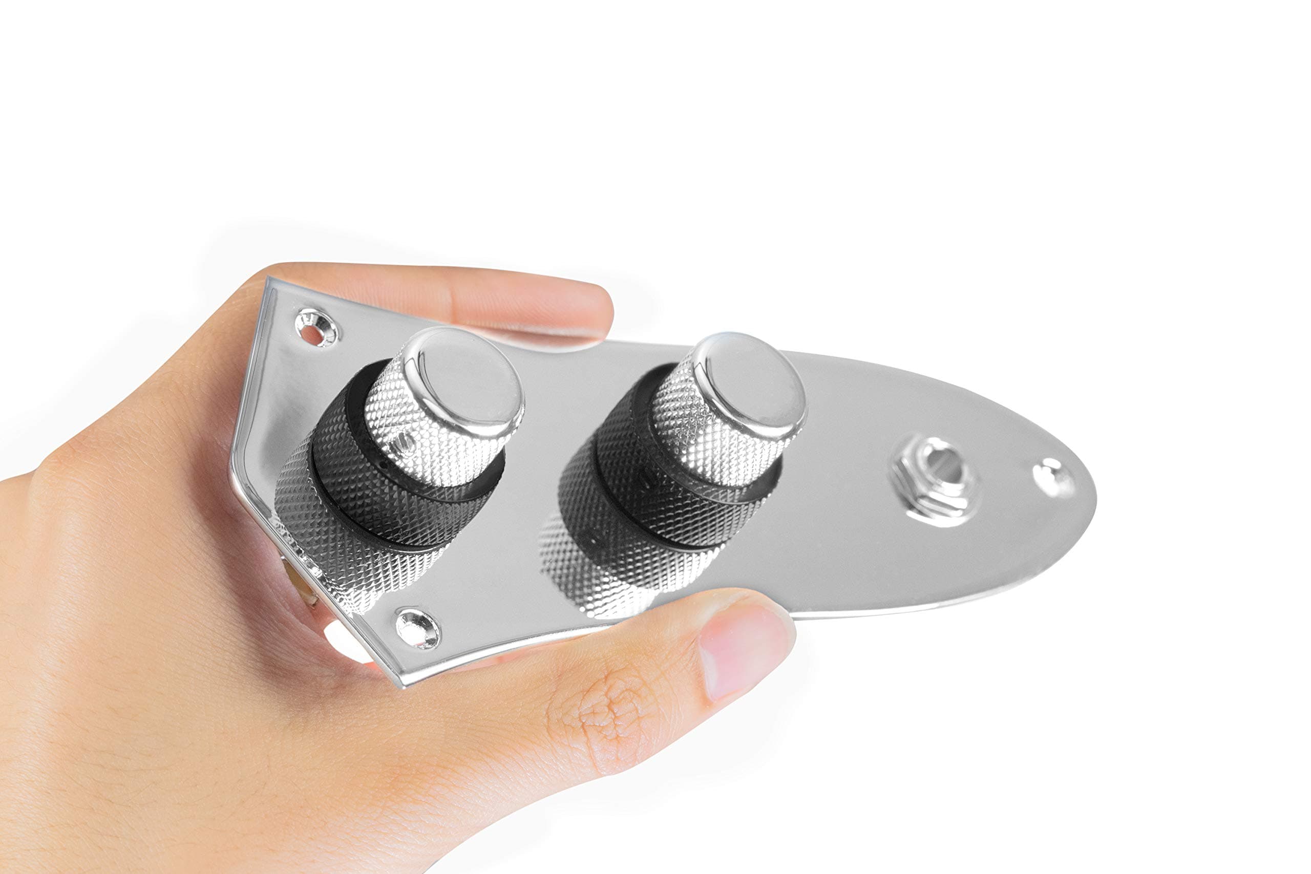 920D CustomJB-CON-CH-BK Dual Pickup Bass Concentric Control Plate Upgrade