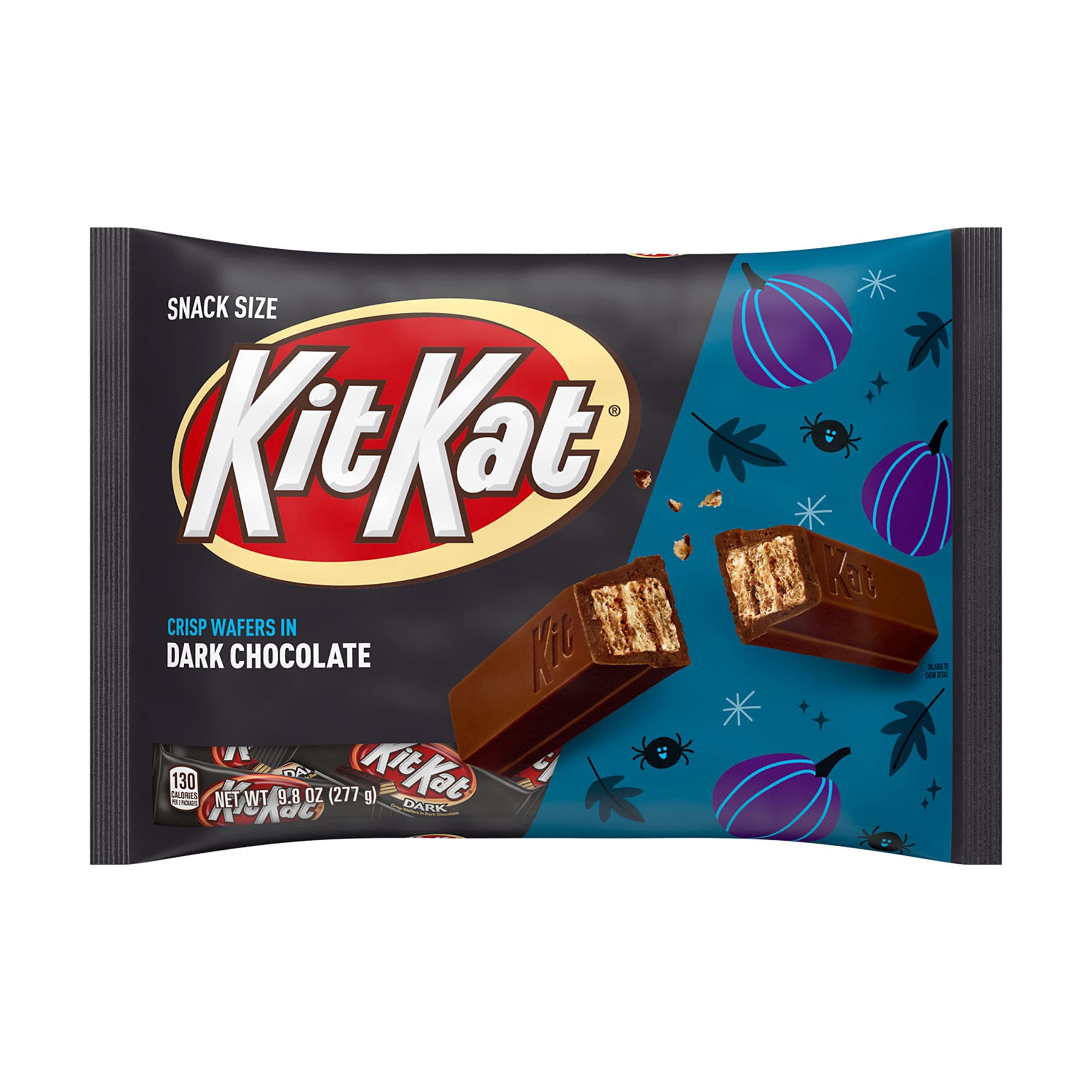 Halloween Kit Kat Dark Chocolate Snack Size Candy Bars - 9.8 oz Bag