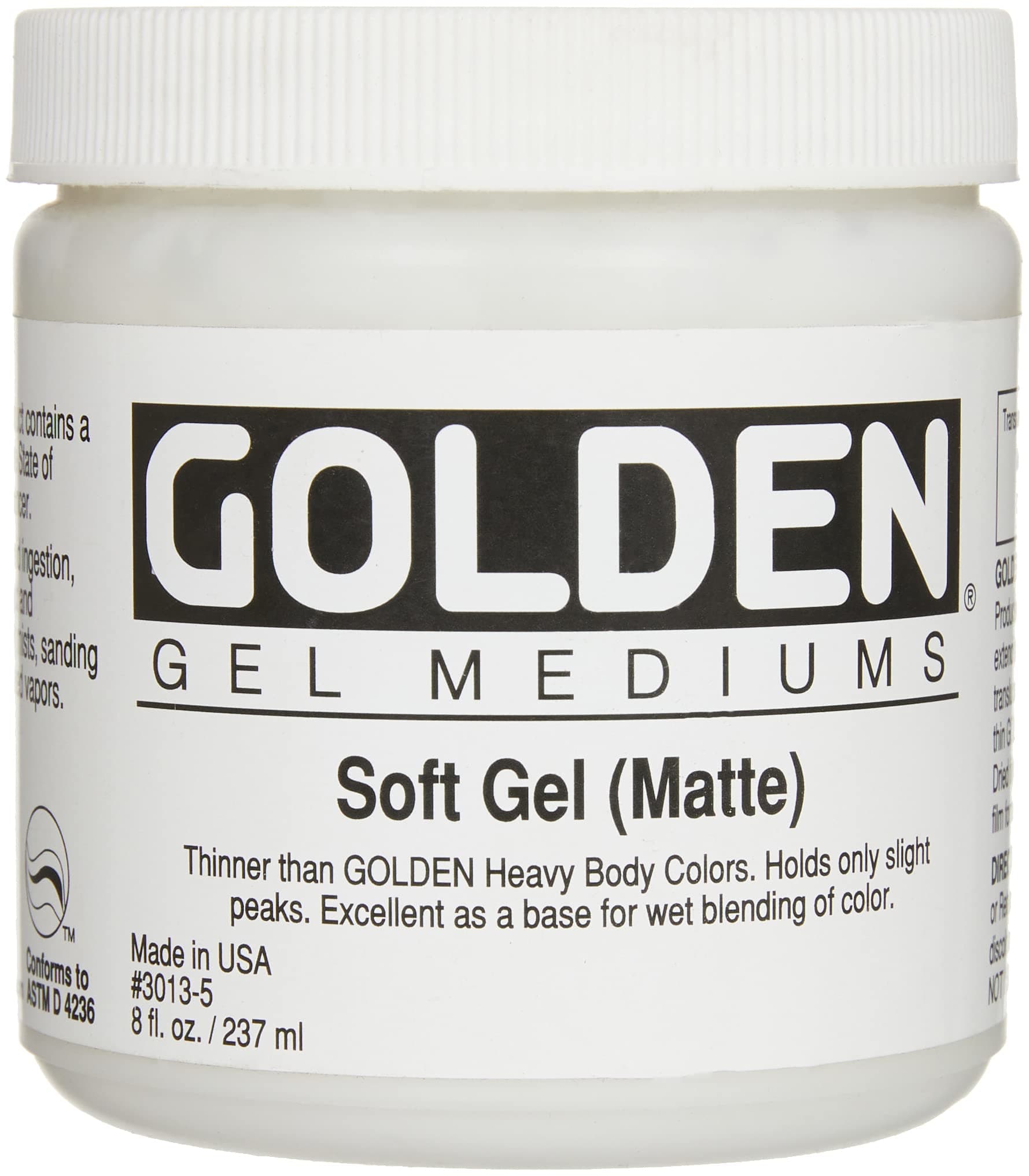 Pro-Art Mediums Golden Soft Matte Gel Medium-8 oz