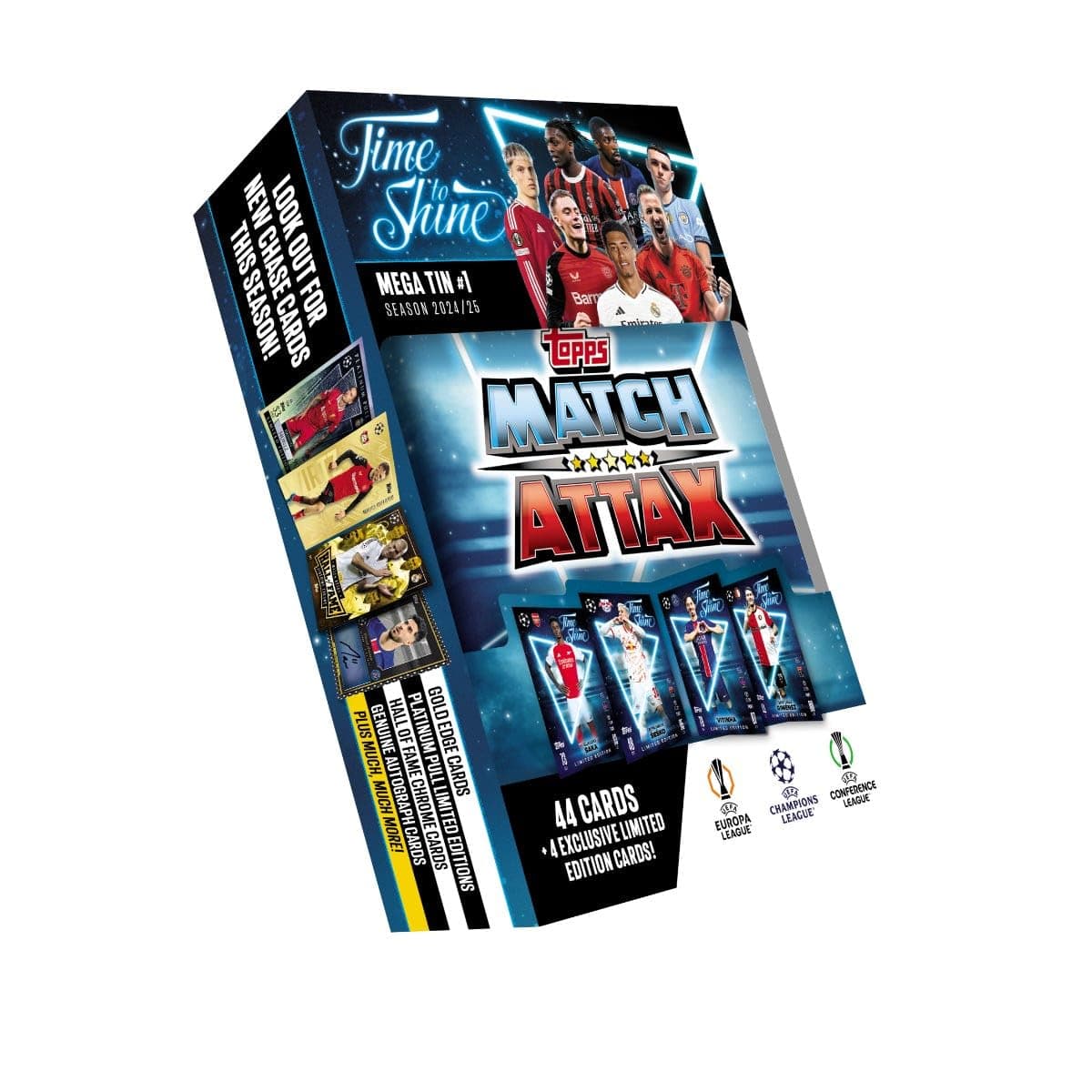 Topps Match Attax 24/25 - Random Mega Tin - Includes 44 Match Attax Cards and 4 Exclusive LE