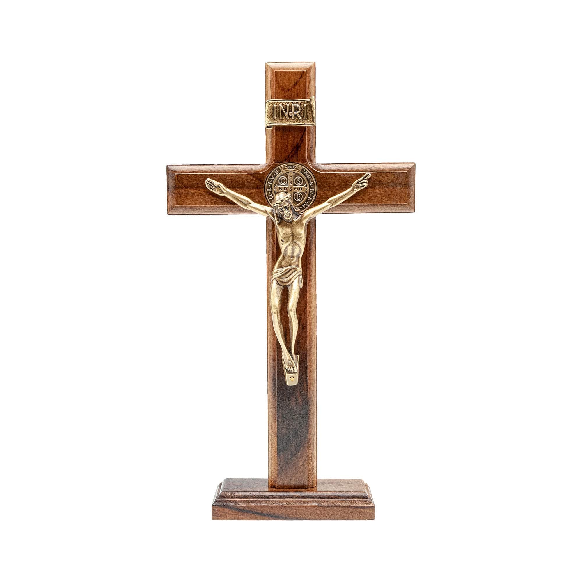 Intercession Intercession Wall and Tablewood Cross (10" - Antique Gold)