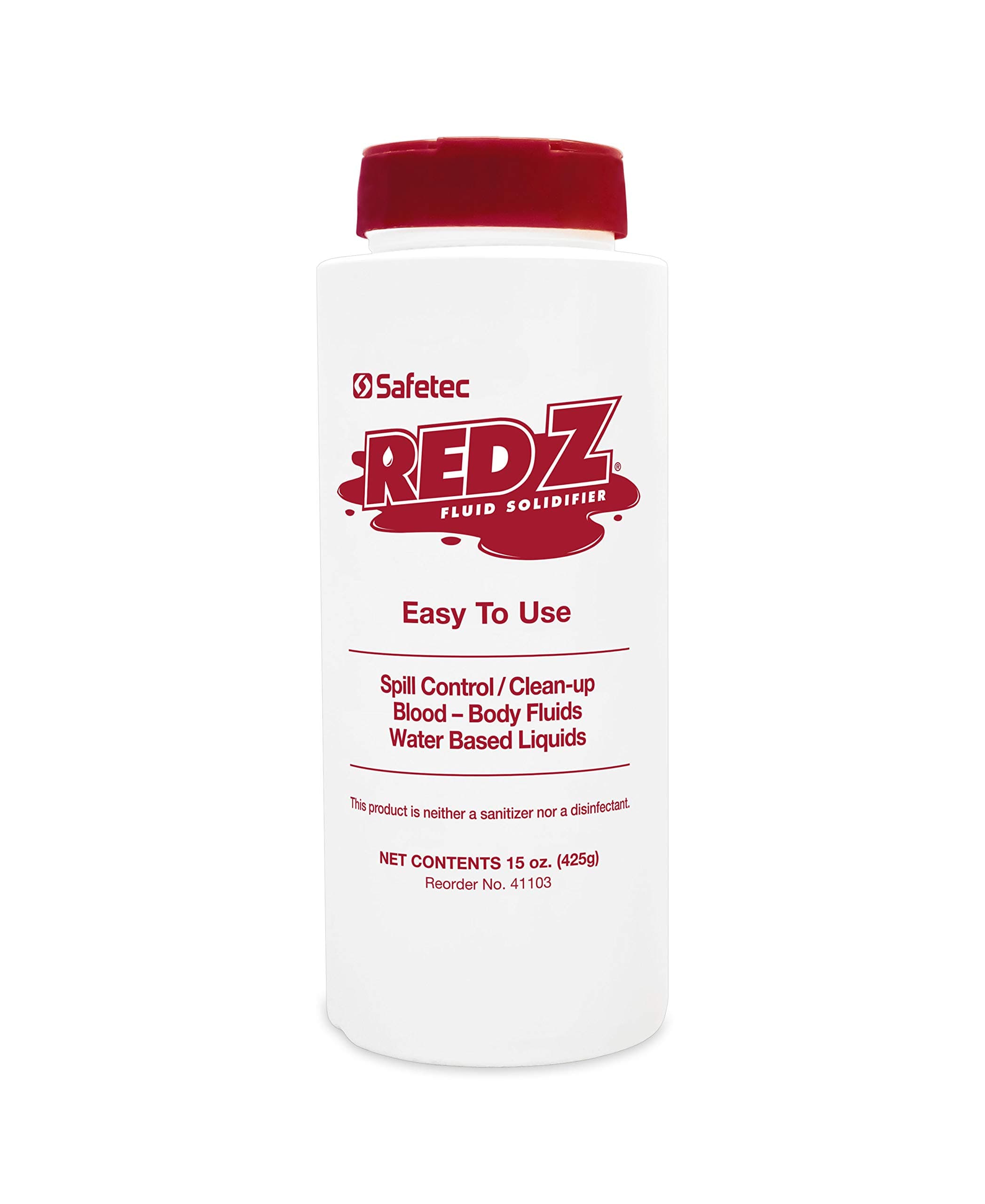 Safetec Red Z Spill Control Solidifier - 15 oz. Bottle (Pack of 4 Bottles)