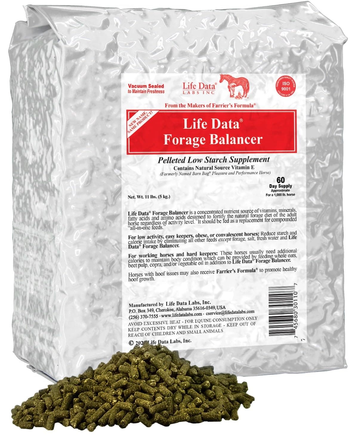 LIFE DATA LABS Farriers Formula Barn Bag - 11lb