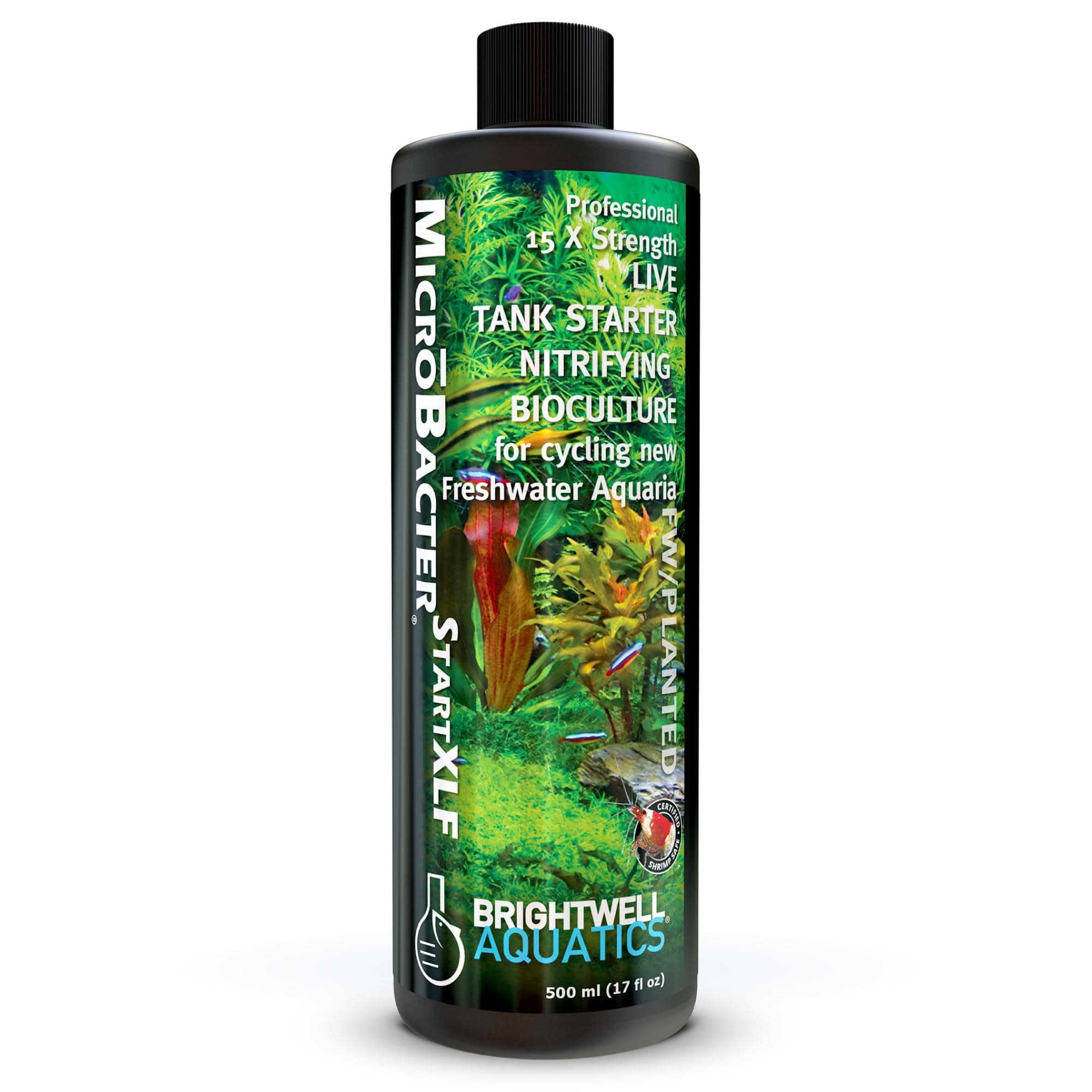 MicroBacter Start XLF - Concentrated Freshwater Nitrifying Bacteria - Quick Start Fish Tank Starter, Lift Microbe Levels & Water Filtering - Aquarium Water Treatments, 16.9 fl oz