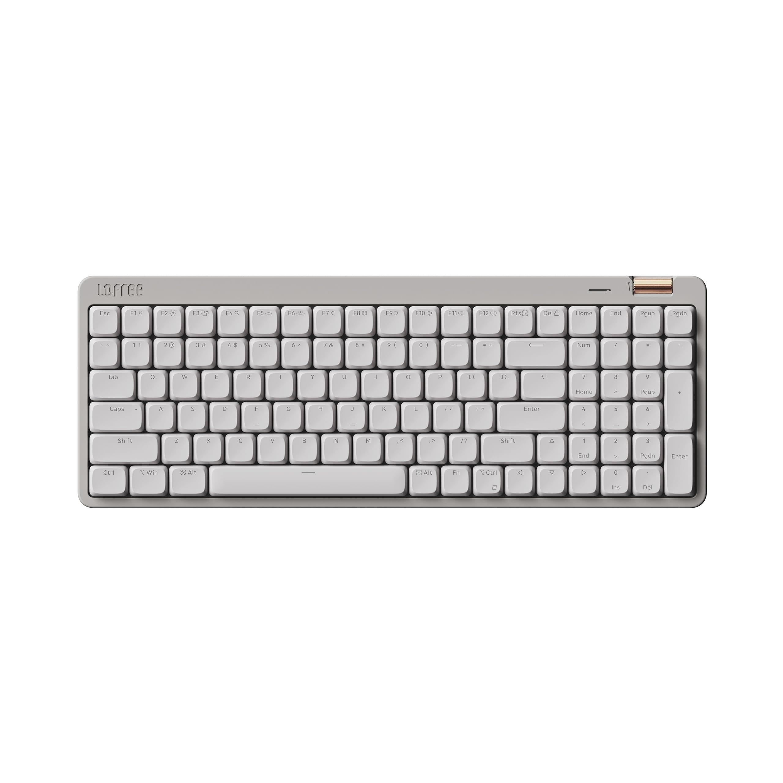 Flow Lite 100 Keys Low Profile Mechanical Keyboard, Swappable Rechargeable Wireless Keyboard with 2.4G Receiver, Bluetooth and Wired Connection for Windows, Mac/Spector Linear Switches (Marble)