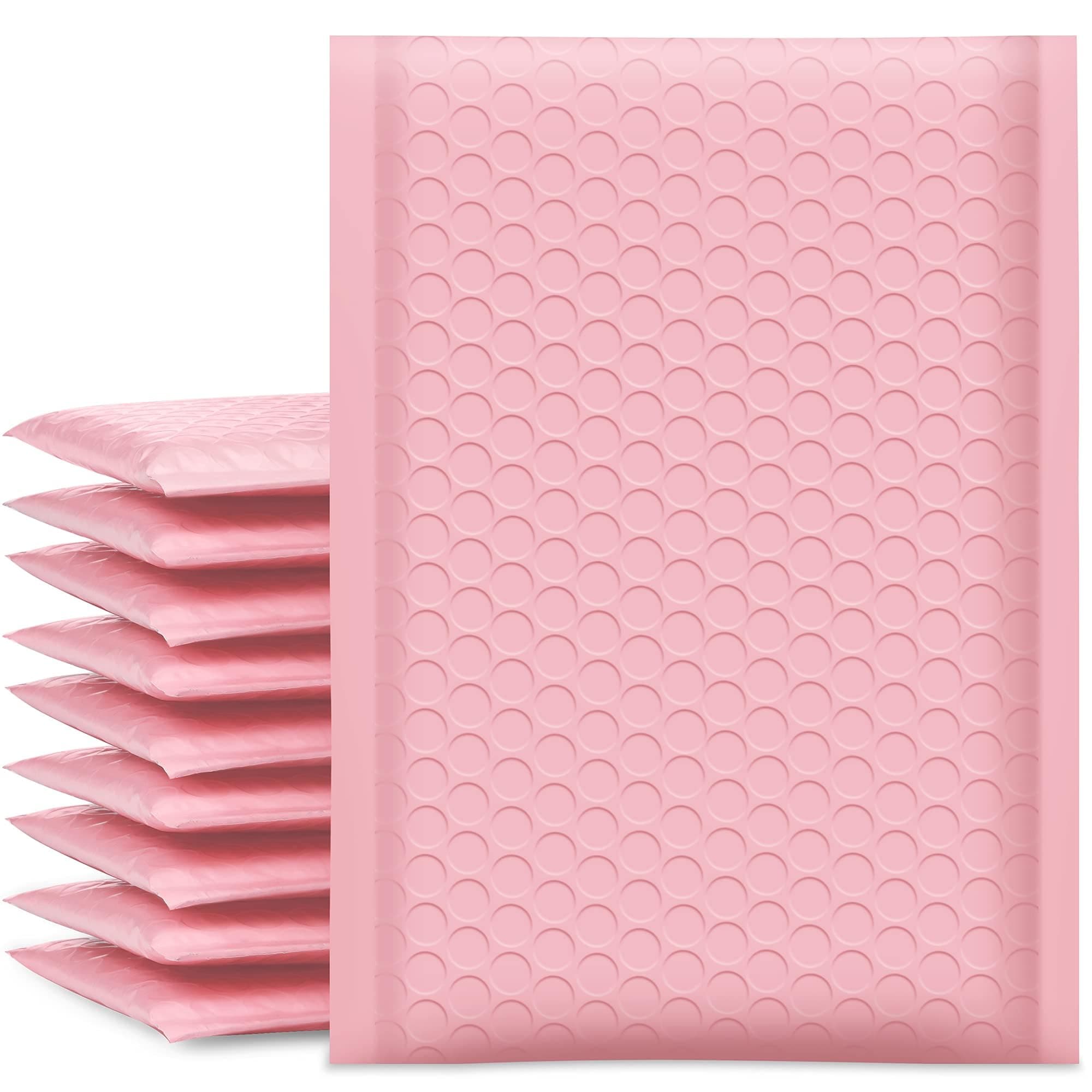 UCGOU Bubble Mailers 6x10 Inch Light Pink 25 Pack Poly Padded Envelopes Small Business Mailing Packages Opaque Self Seal Adhesive Waterproof Boutique Shipping Bags for Jewelry Makeup Supplies #0