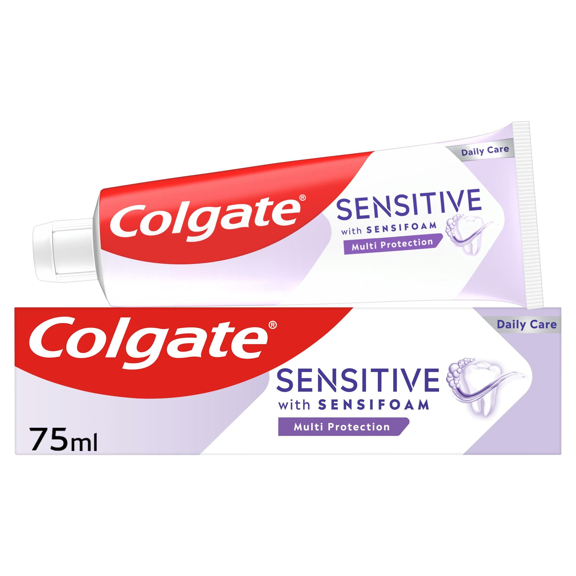 Colgate Sensitive with Sensifoam Multi Protection Toothpaste 75ml - Fluoride Toothpaste - Cavity Protection