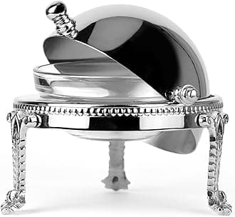 MARKY'S Silver Plated Dome Shape Caviar Server - 1-4 Servings